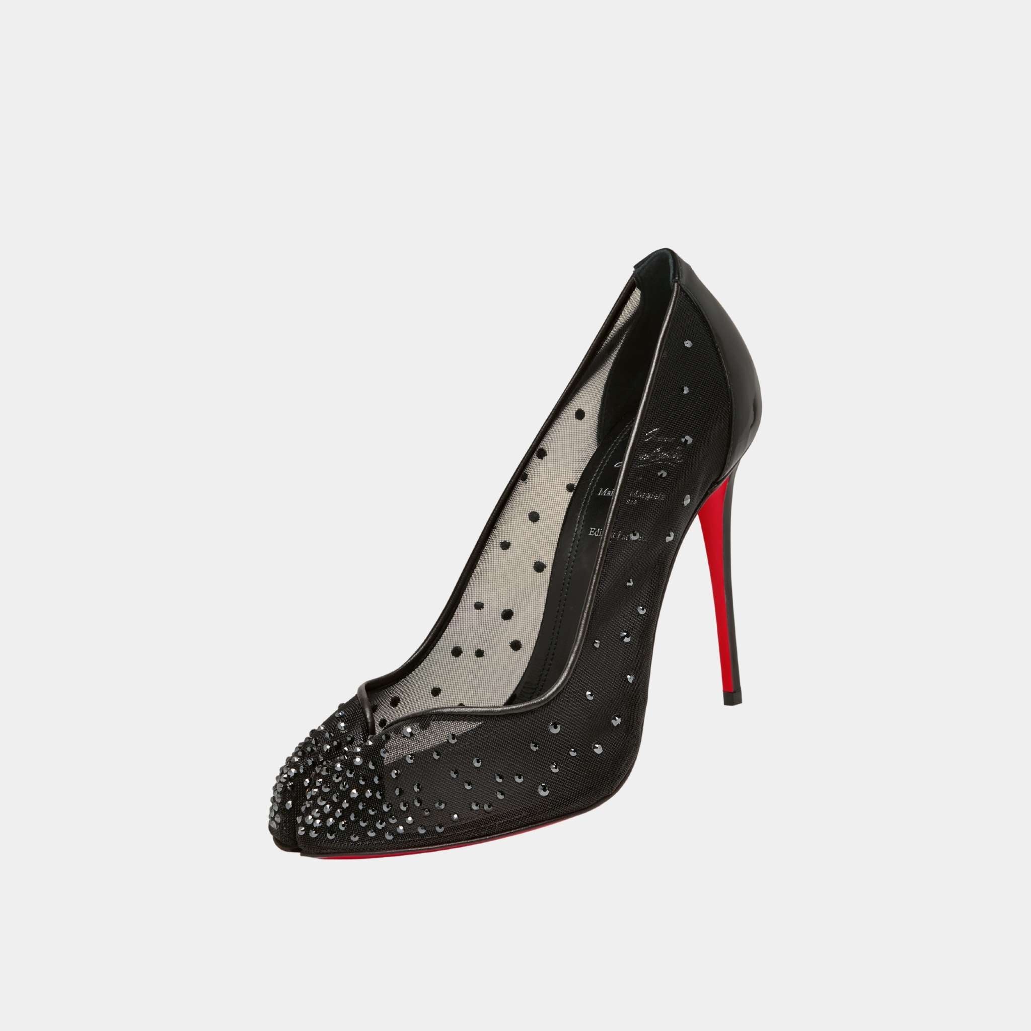 Bridiela Una Strass Pump Mesh with Calf Leather - Image 3