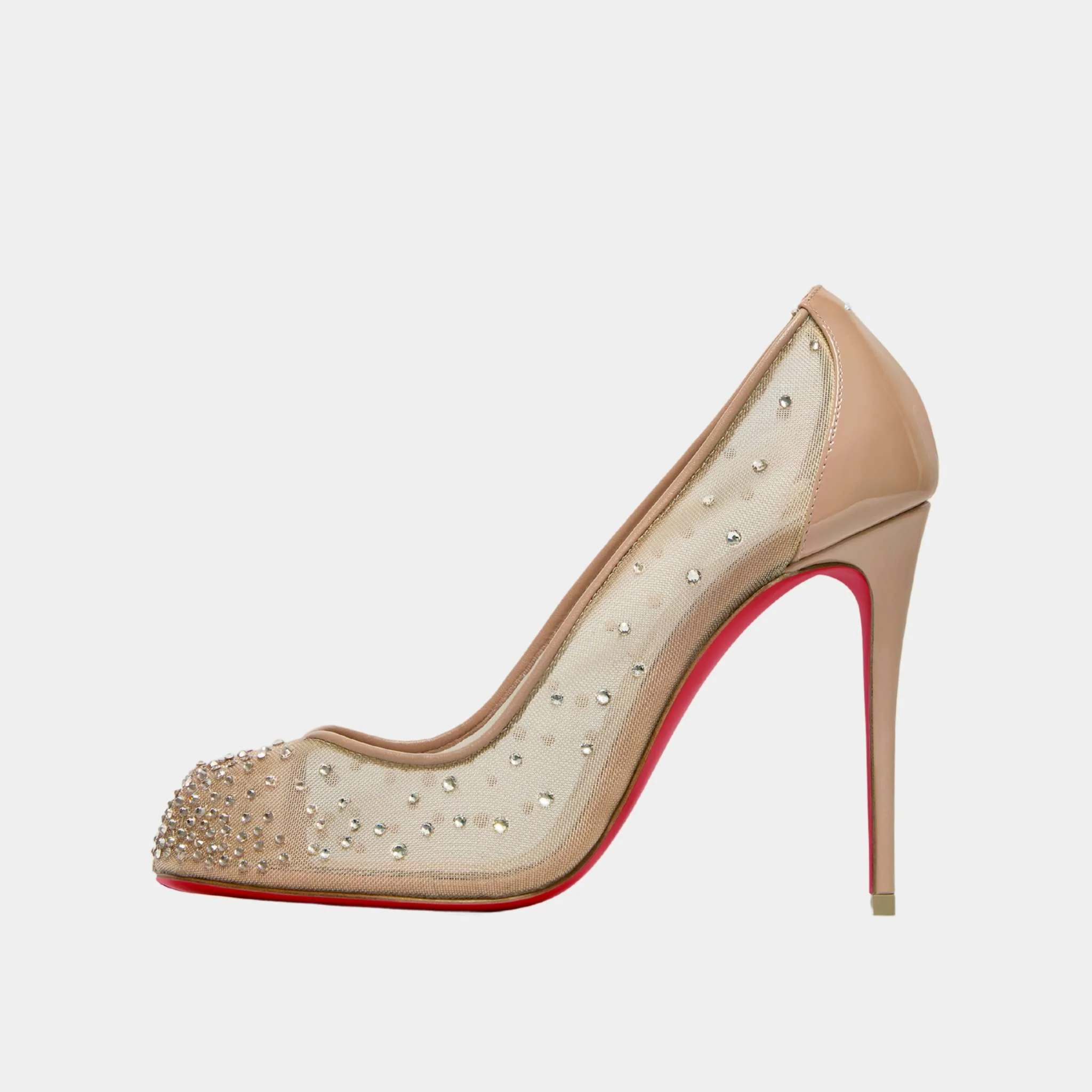 Bridiela Una Strass Pump Mesh with Calf Leather - Image 4