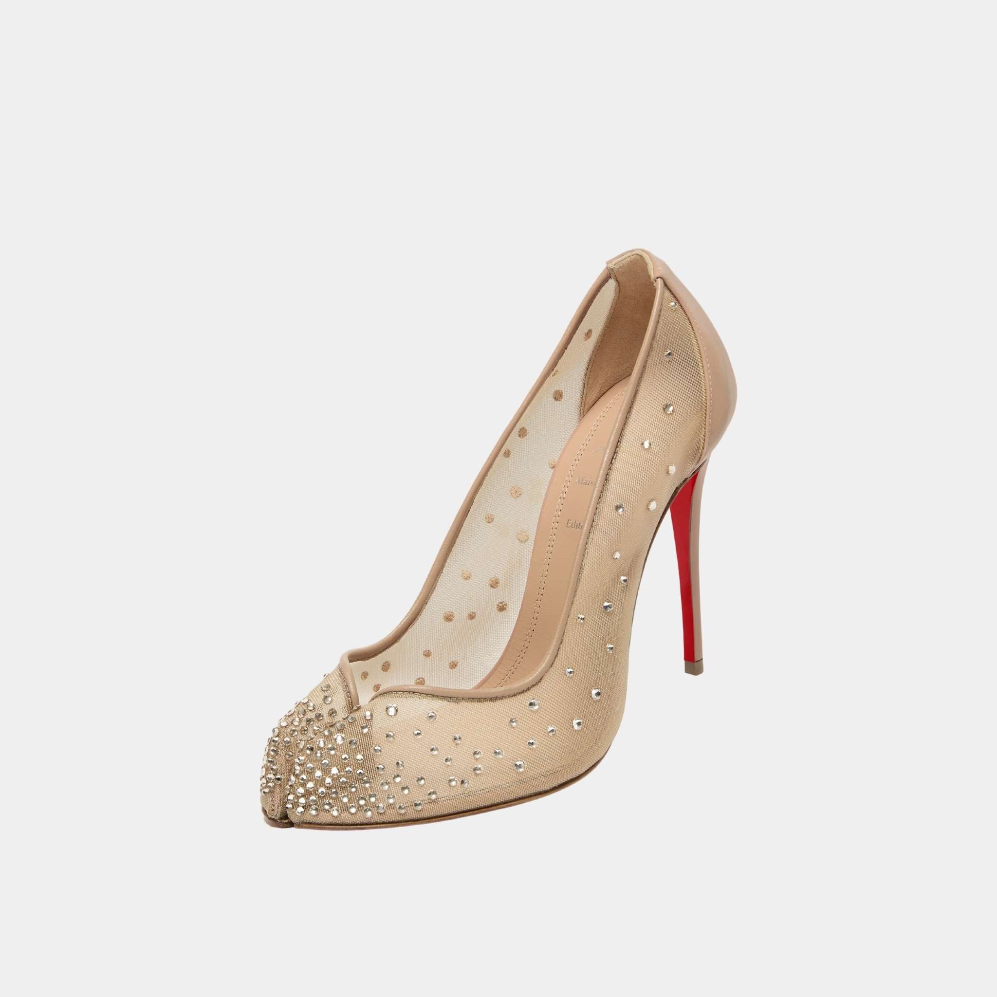 Bridiela Una Strass Pump Mesh with Calf Leather - Image 6