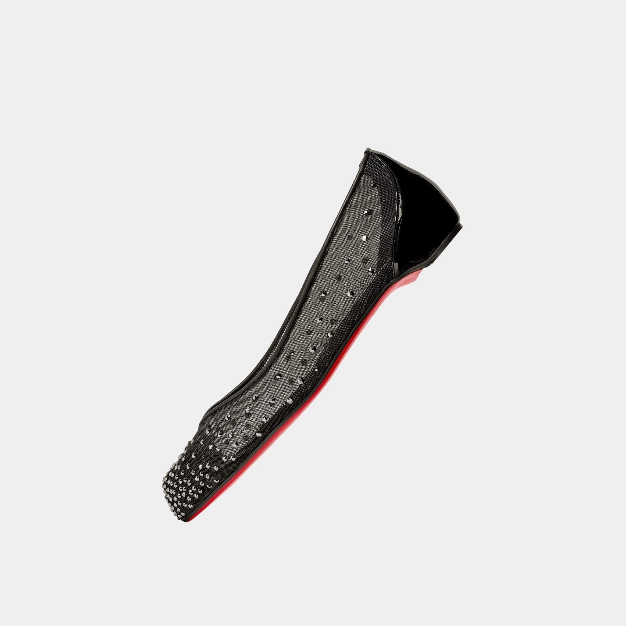 Marlougiela Strass Ballerinas Mesh and Calfskin - Image 2