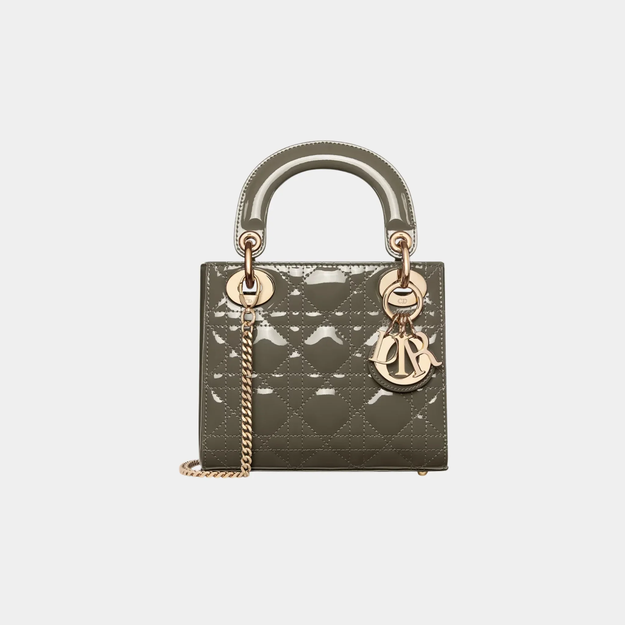Mini Lady Dior Bag Patent Cannage Calfskin - Image 3