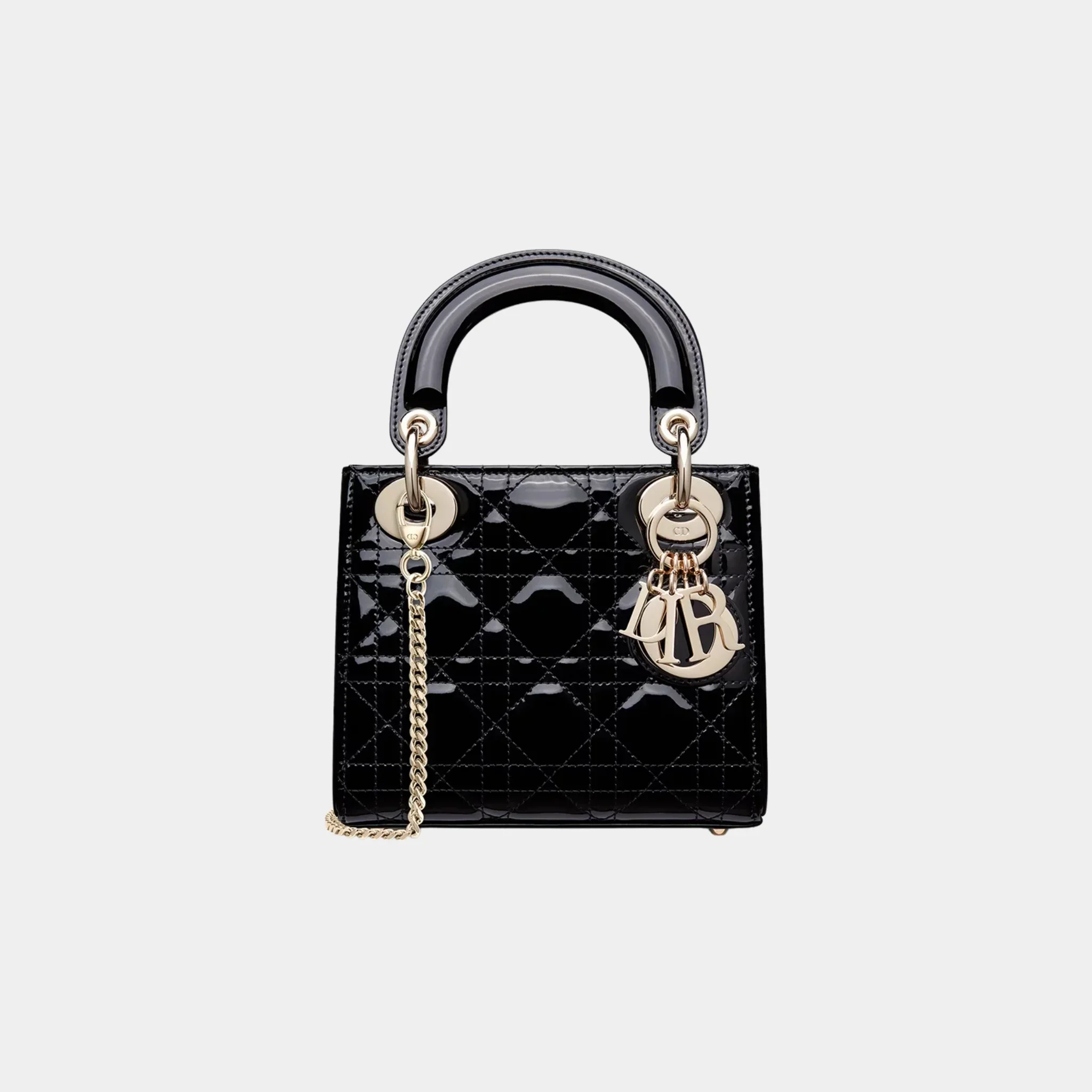 Mini Lady Dior Bag Patent Cannage Calfskin - Image 7