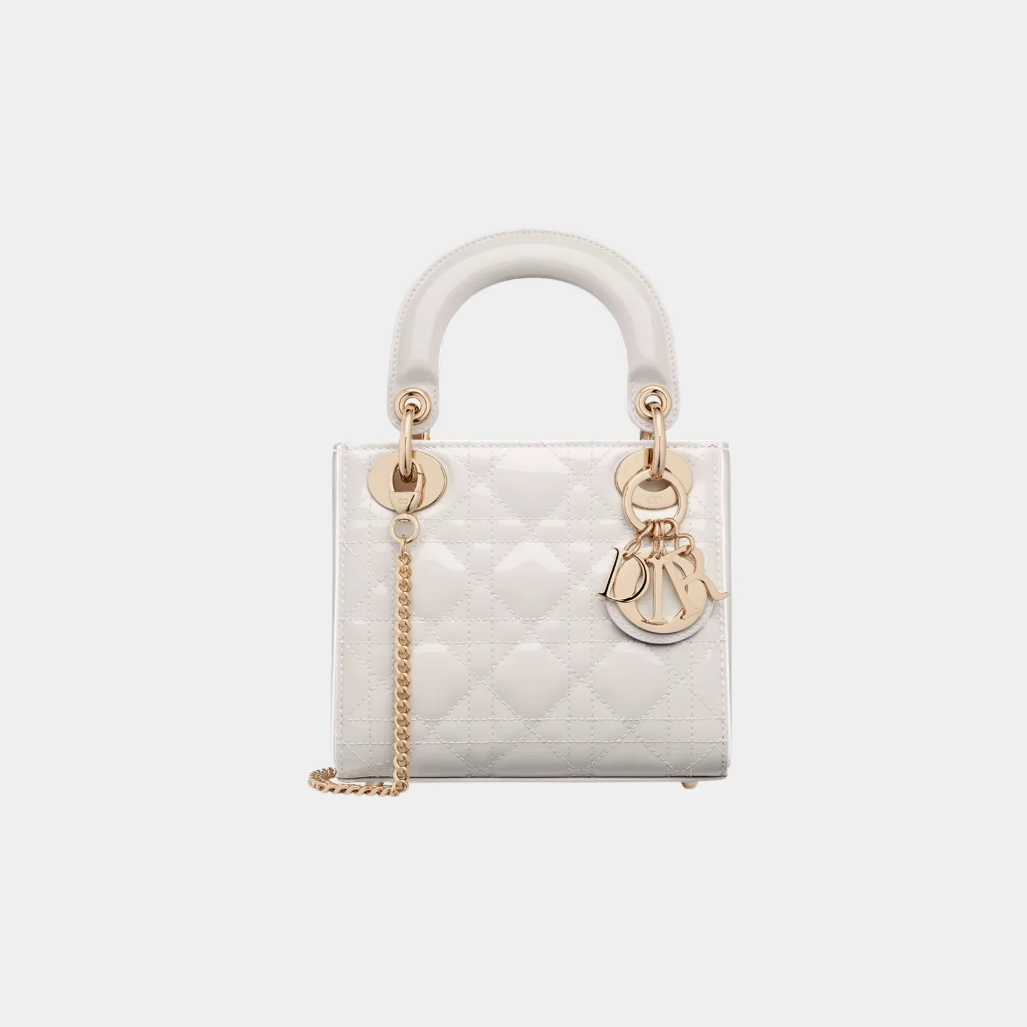 Mini Lady Dior Bag Patent Cannage Calfskin - Image 9