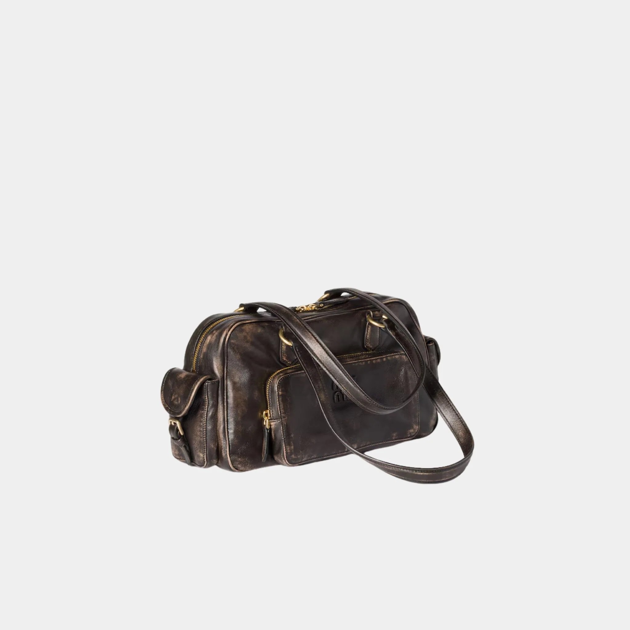 Aged Nappa Leather Top Handle Bag - Image 2