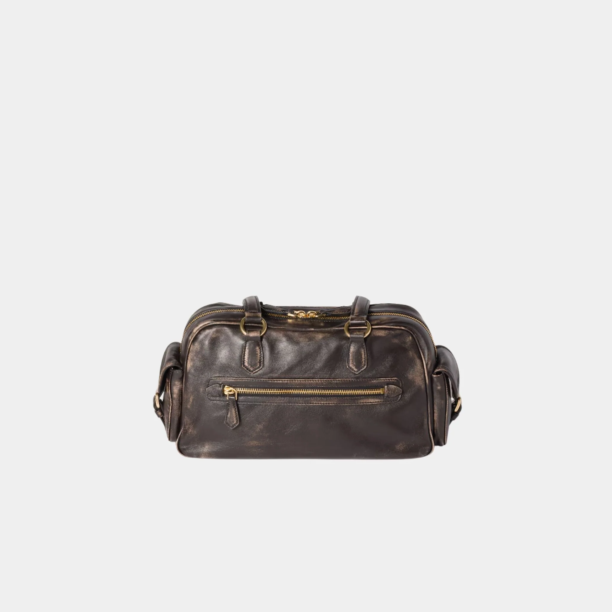 Aged Nappa Leather Top Handle Bag - Image 3