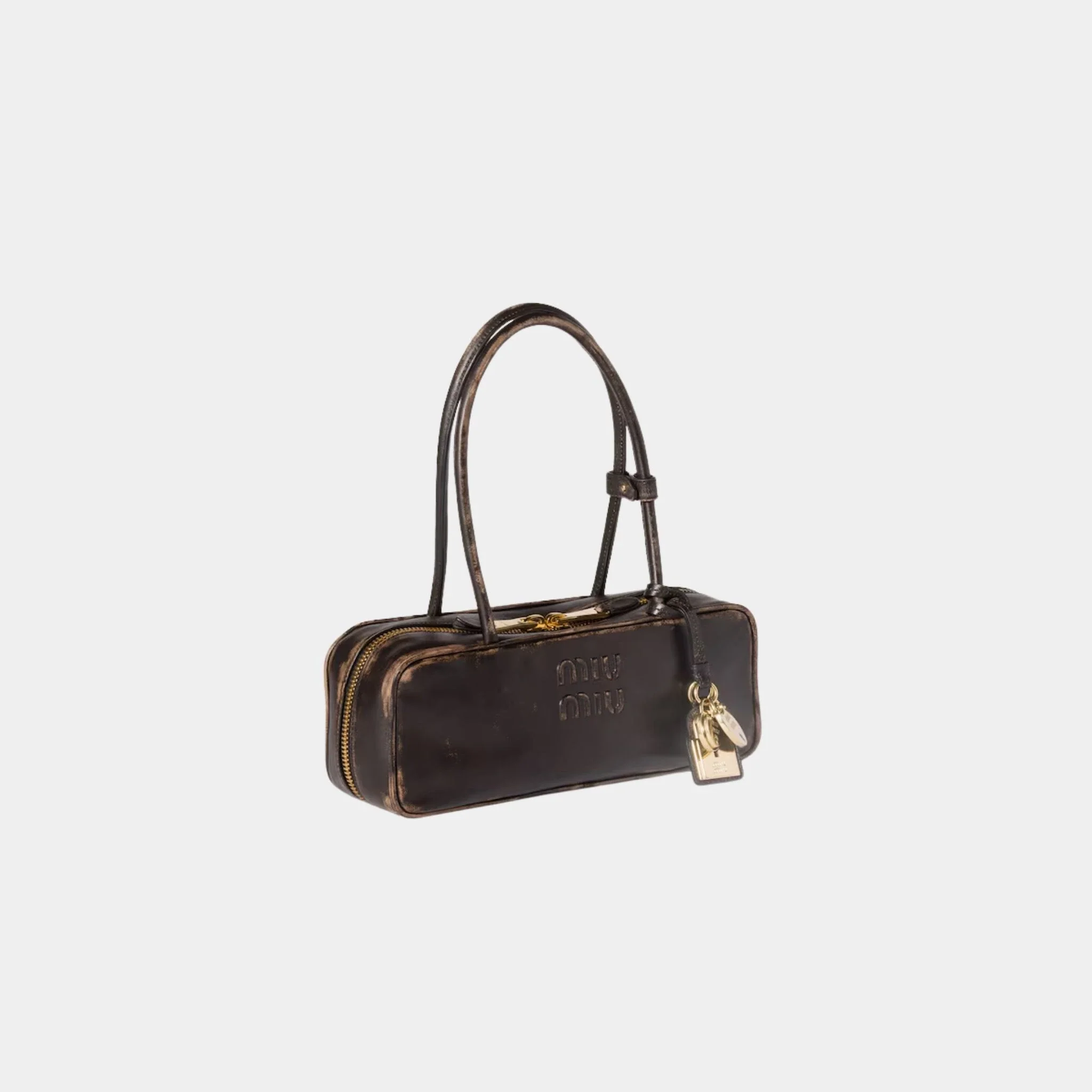 Beau Vintage Effect Nappa Leather Small Bag - Image 2