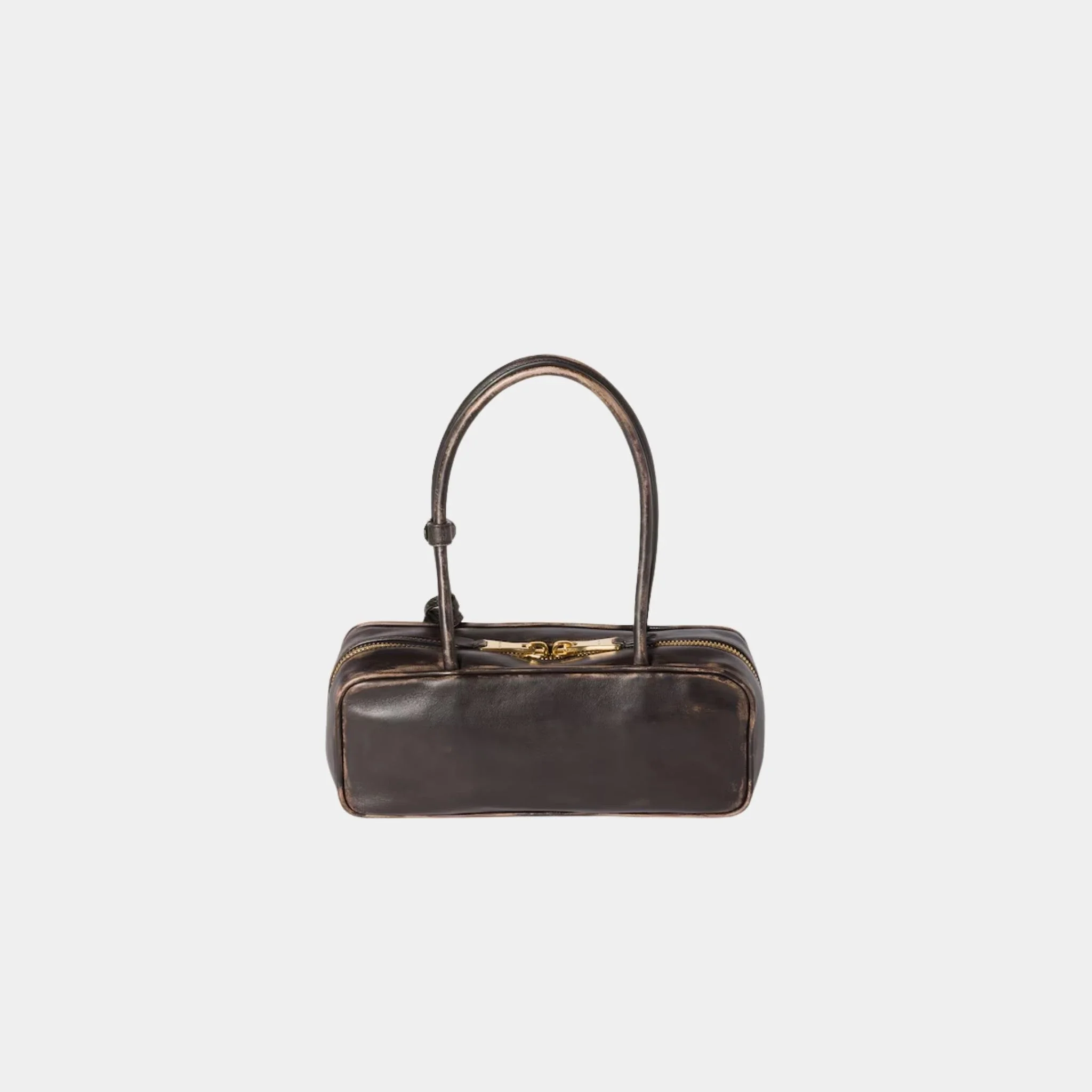 Beau Vintage Effect Nappa Leather Small Bag - Image 3