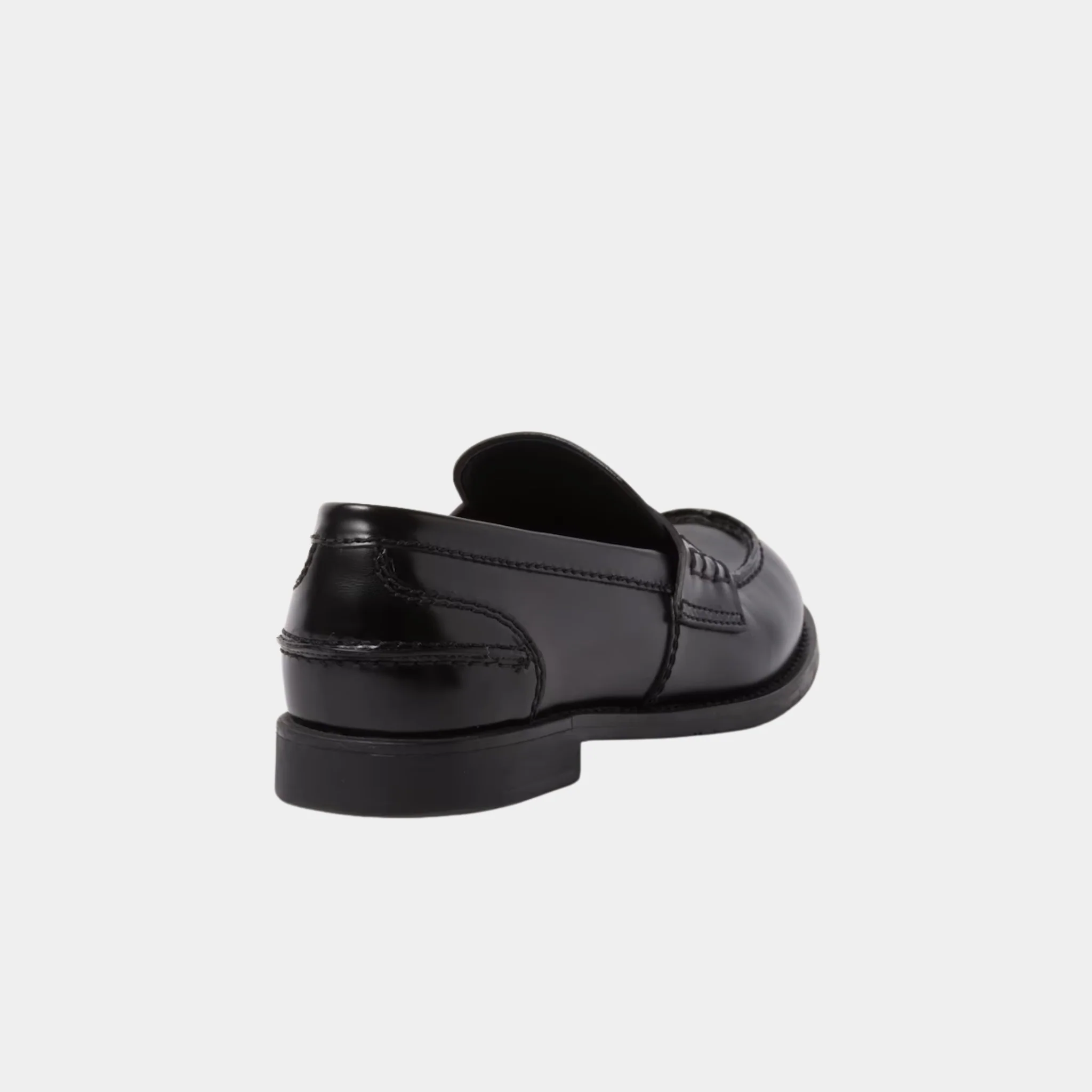 Brushed Leather Penny Loafers - Image 3