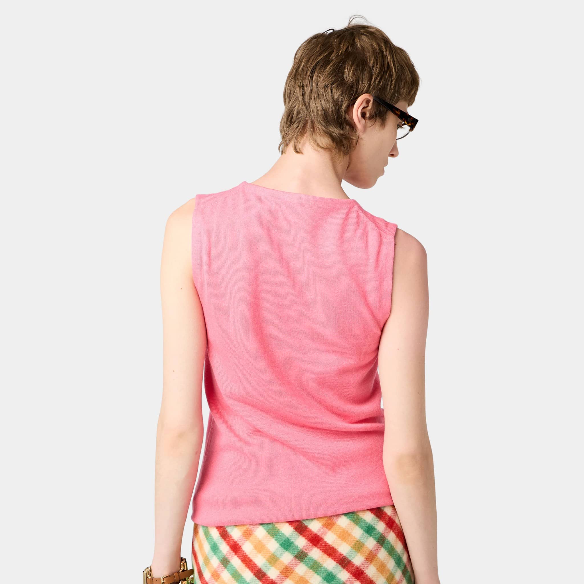 Cashmere and Silk Crew-neck Knit Top - Image 2