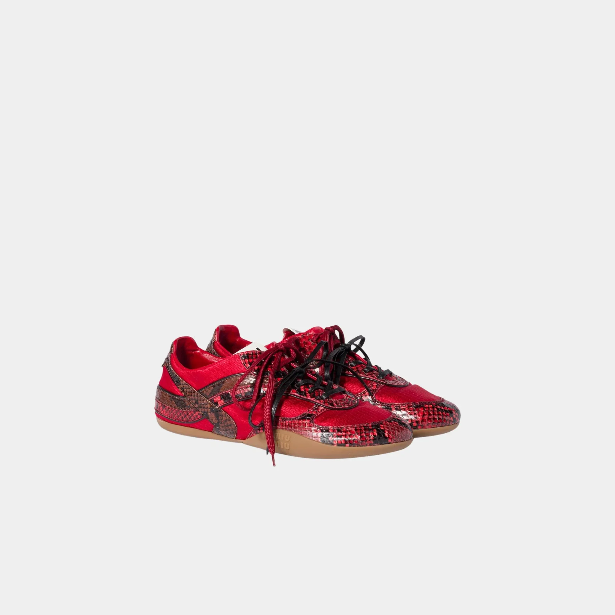 Gymnasium Technical Fabric and Python-print Ayers Sneakers