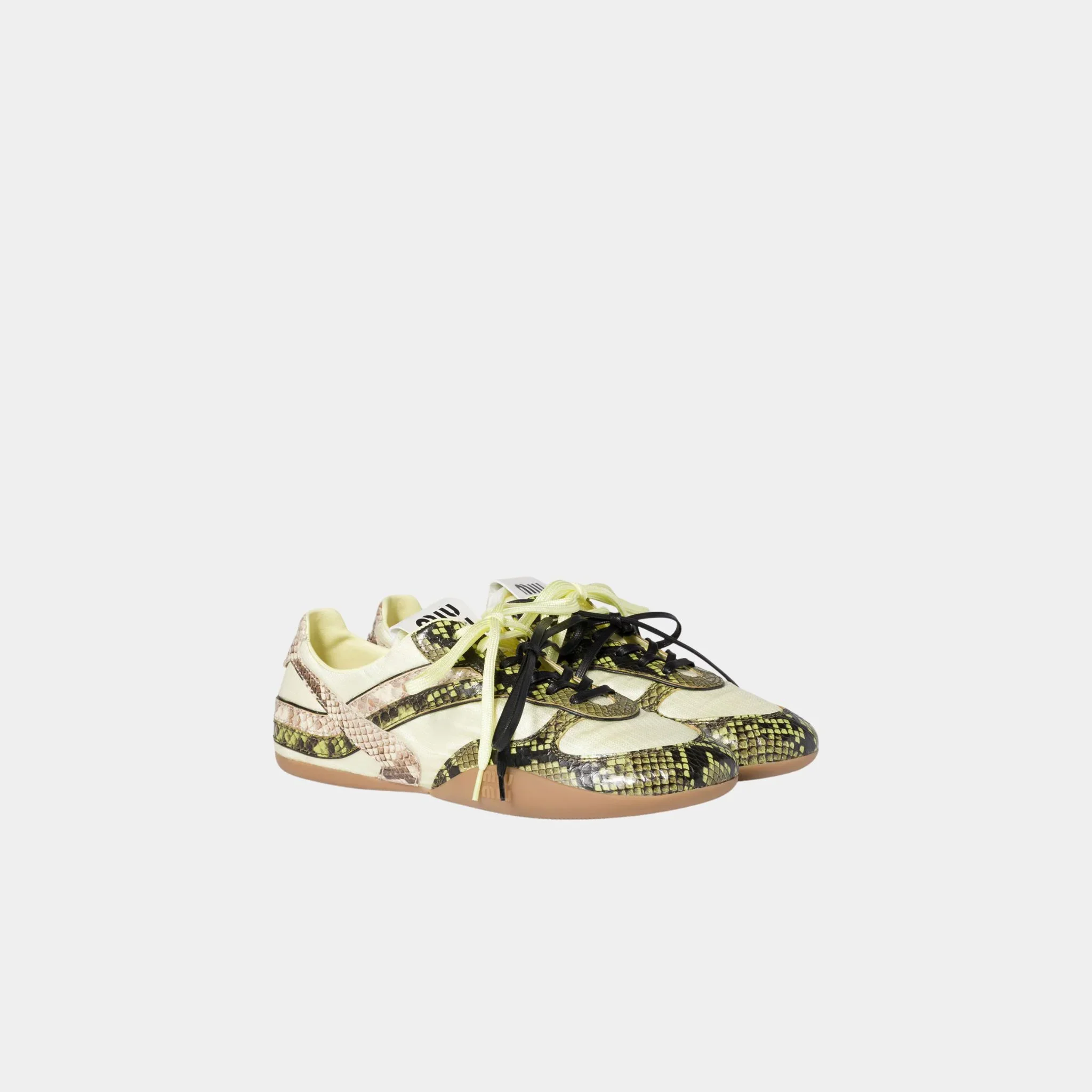 Gymnasium Technical Fabric and Python-print Ayers Sneakers - Image 10