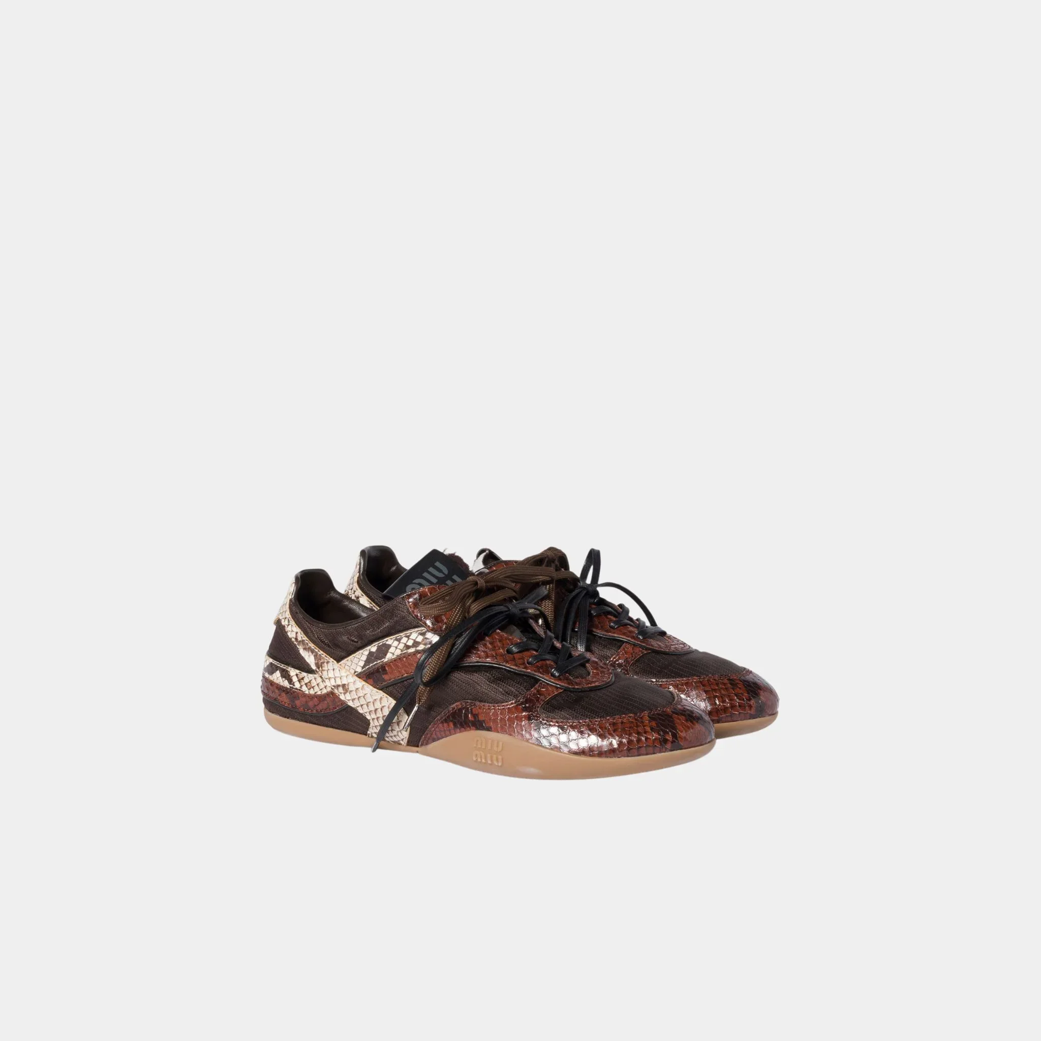 Gymnasium Technical Fabric and Python-print Ayers Sneakers - Image 13