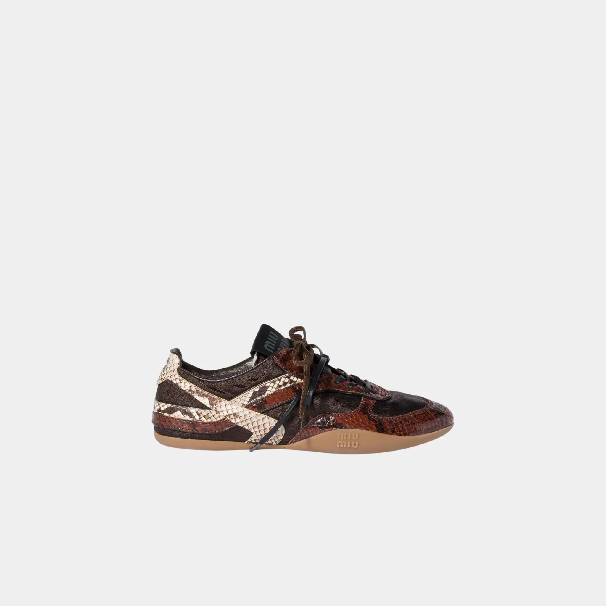 Gymnasium Technical Fabric and Python-print Ayers Sneakers - Image 14