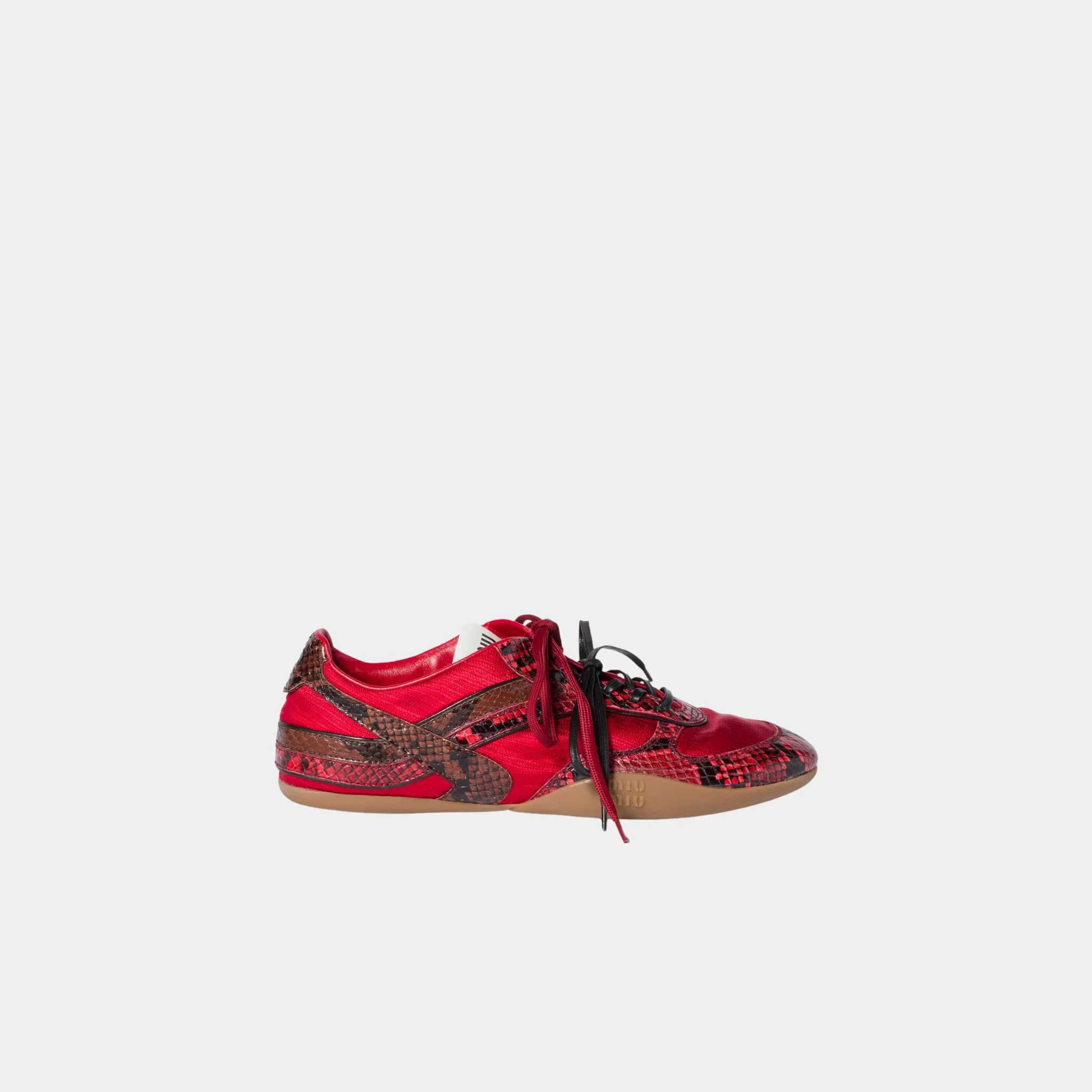 Gymnasium Technical Fabric and Python-print Ayers Sneakers - Image 2