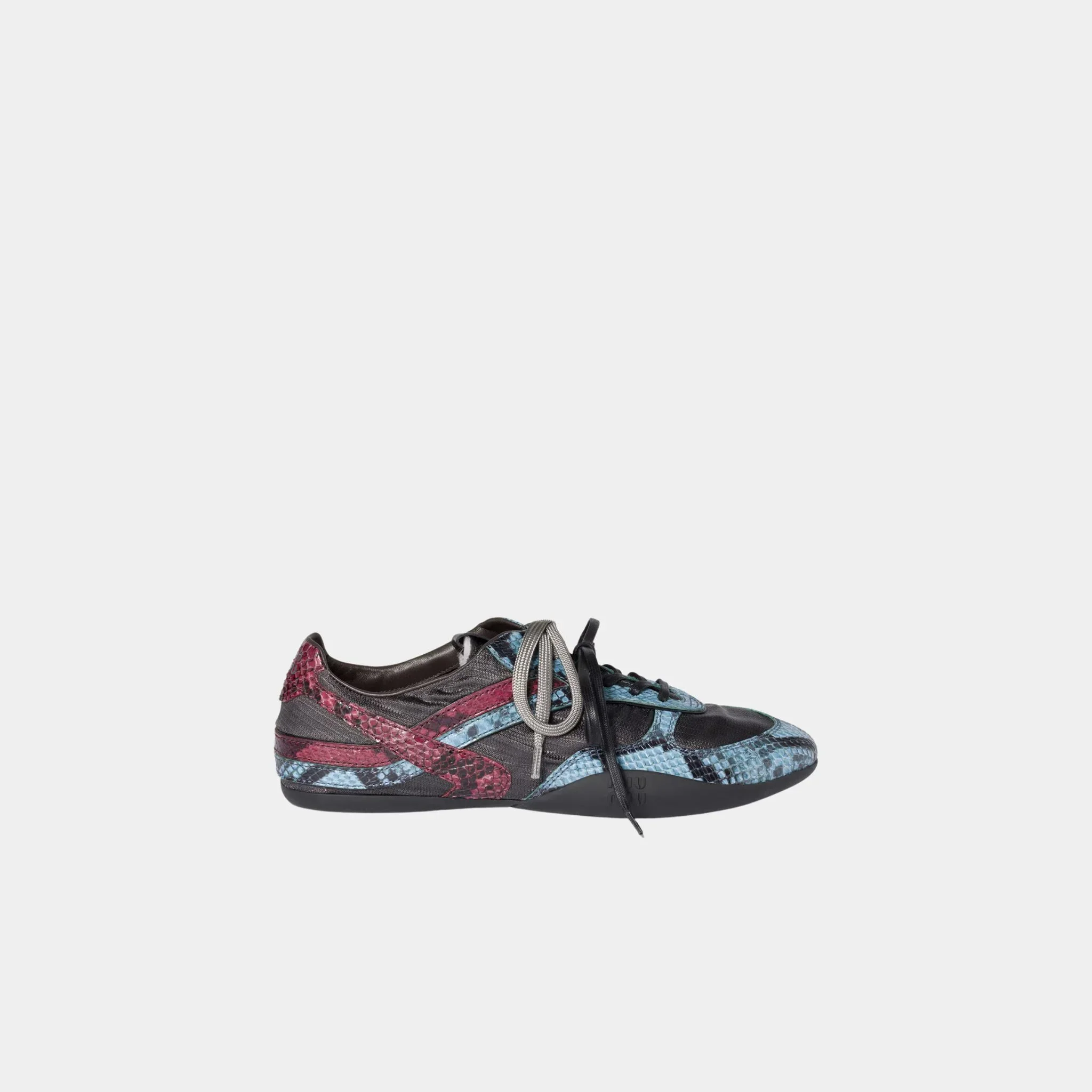 Gymnasium Technical Fabric and Python-print Ayers Sneakers - Image 5