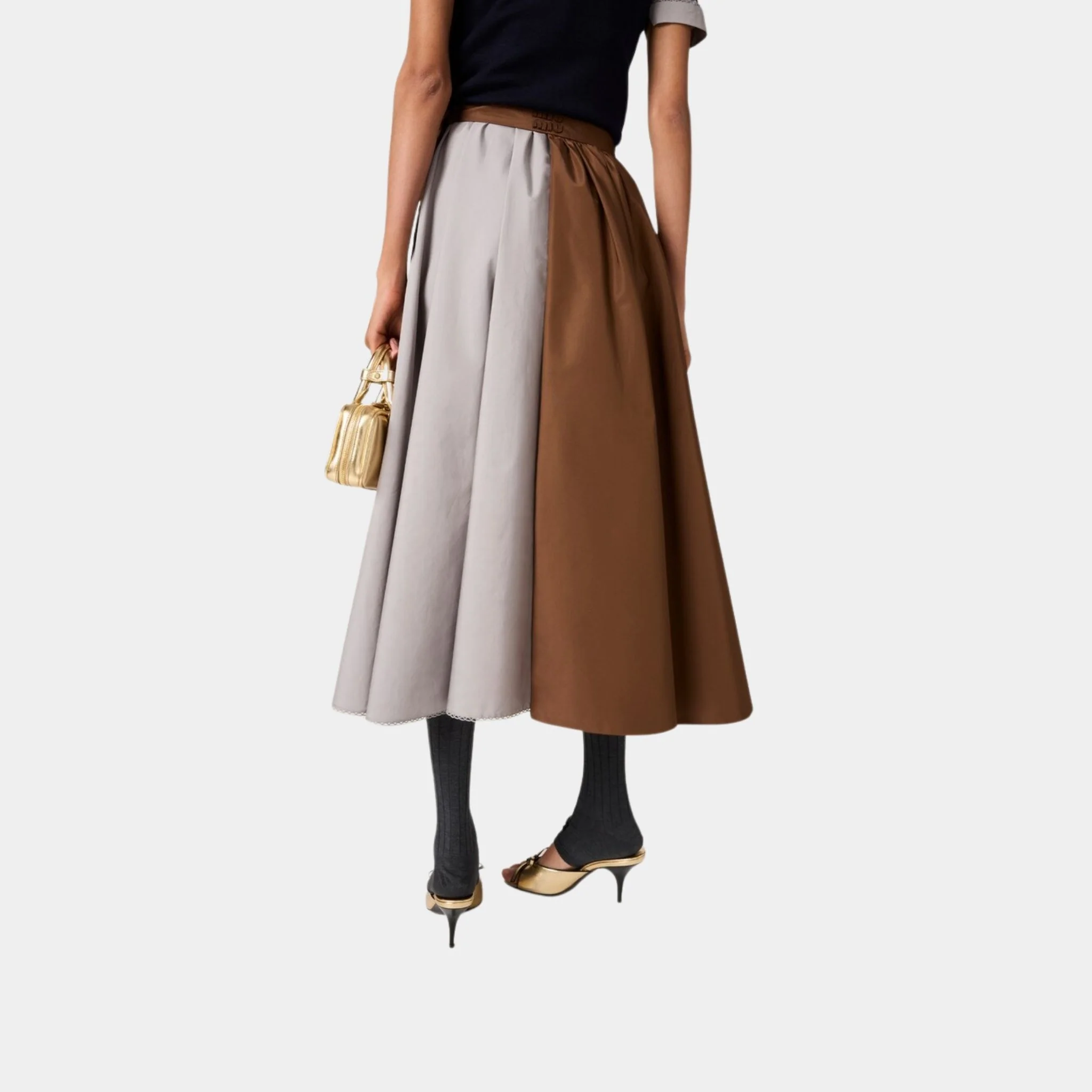 Long Silk Faille Skirt - Image 2