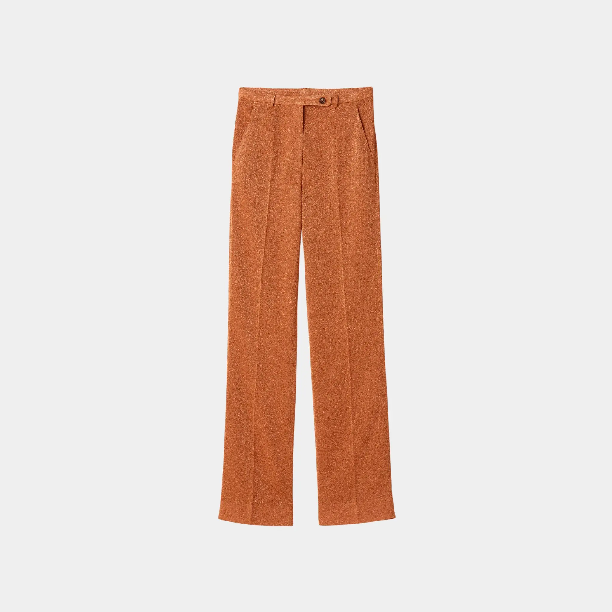Lurex Straight Fit Pants