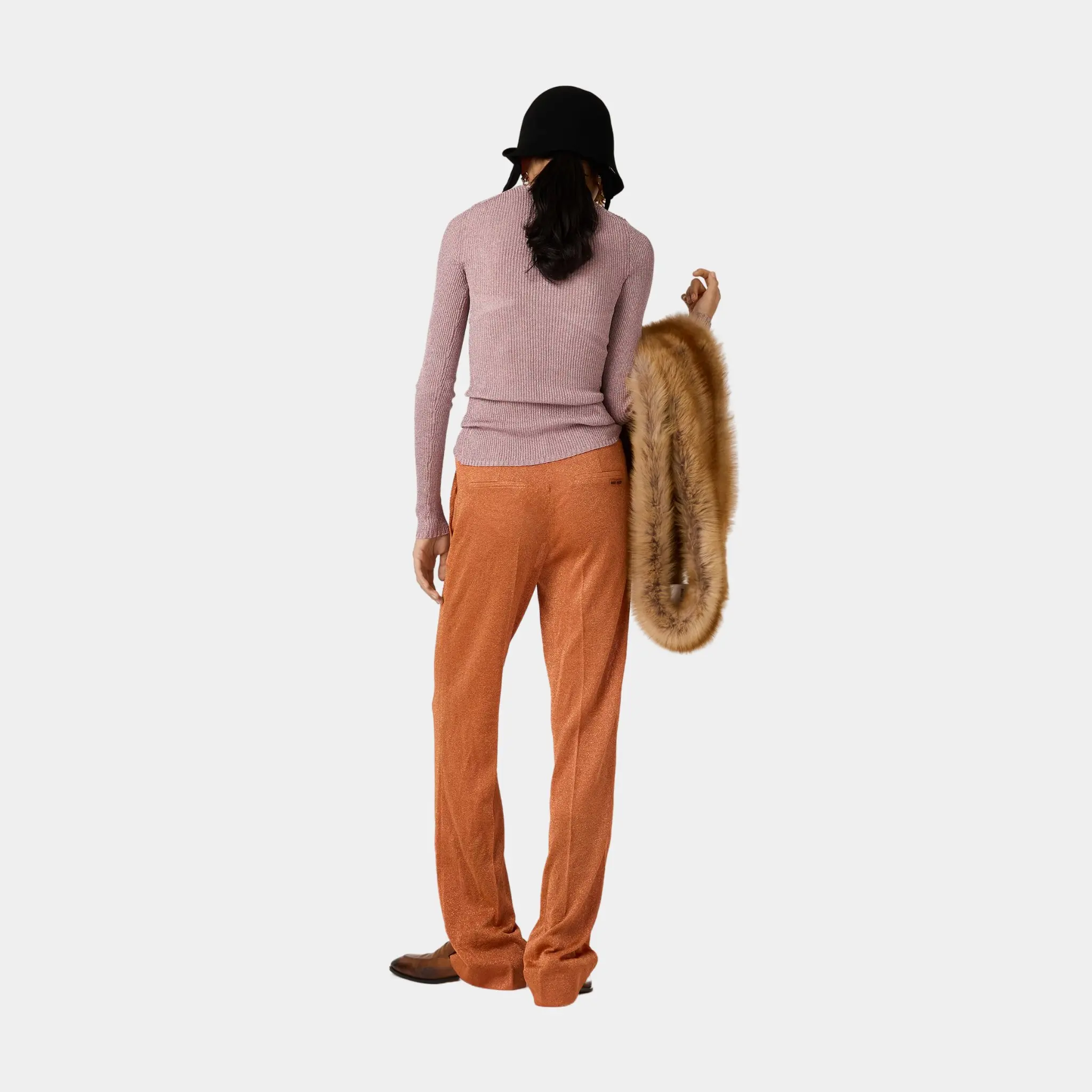 Lurex Straight Fit Pants - Image 2