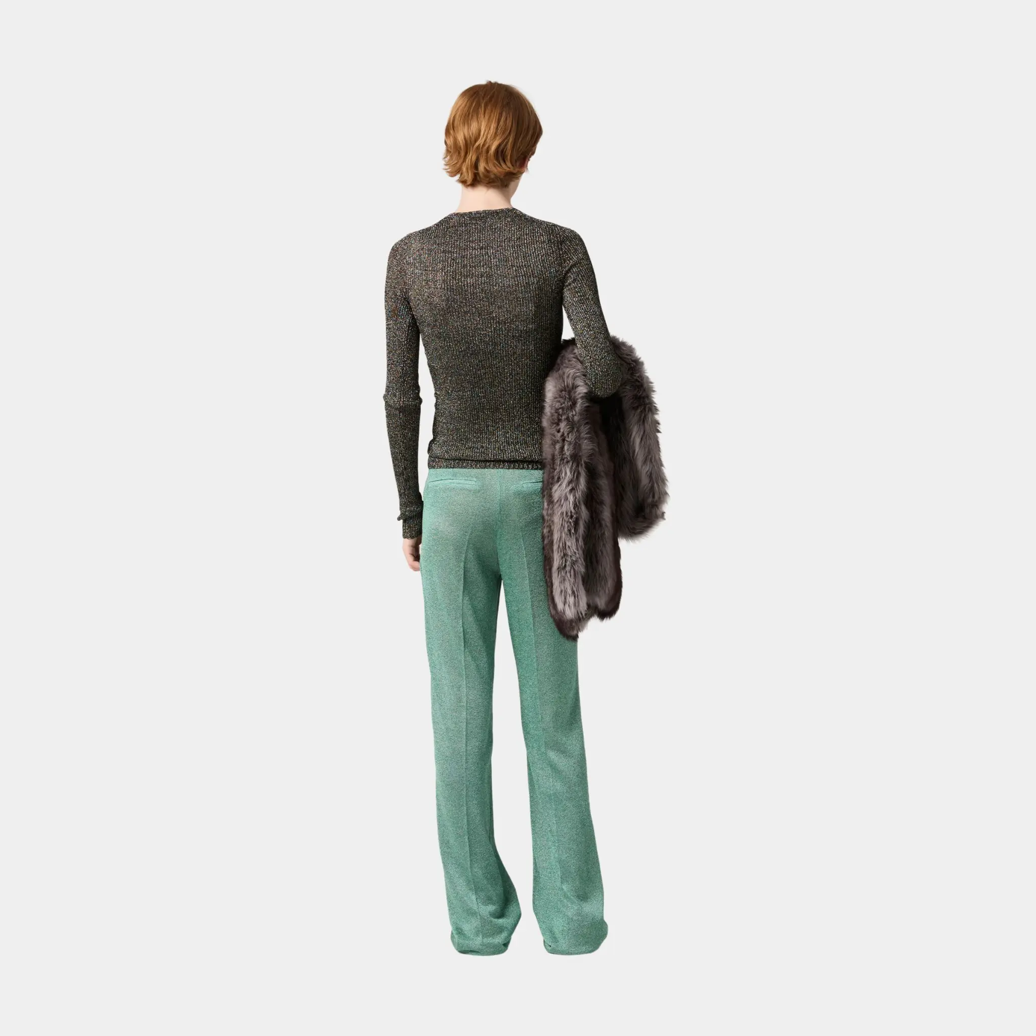 Lurex Straight Fit Pants - Image 4