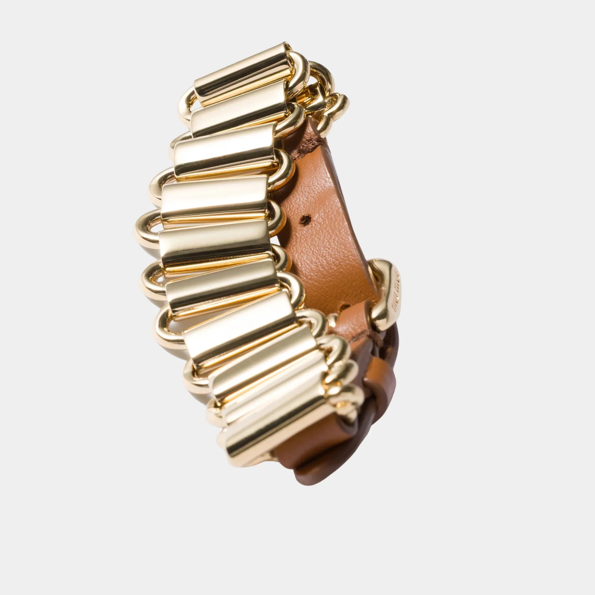 Metal and Leather Bracelet - Image 2