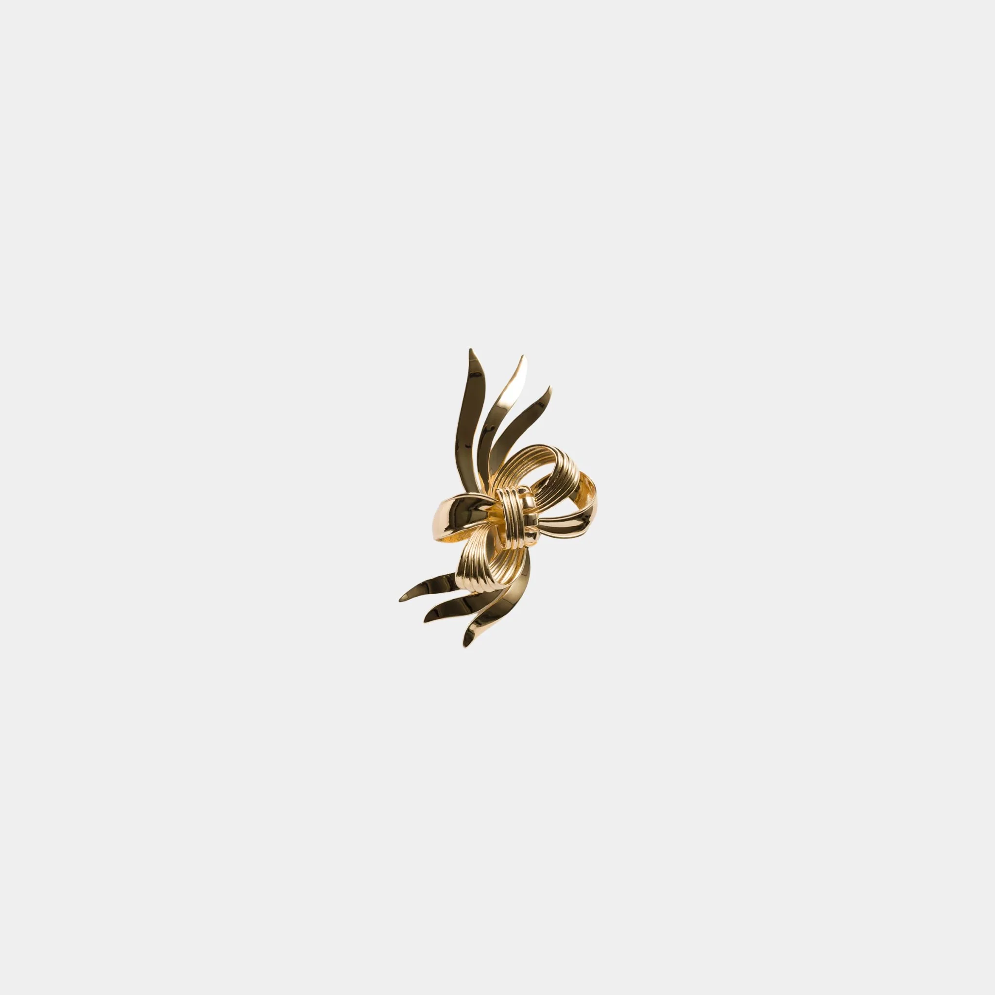 Metal Bow Brooch