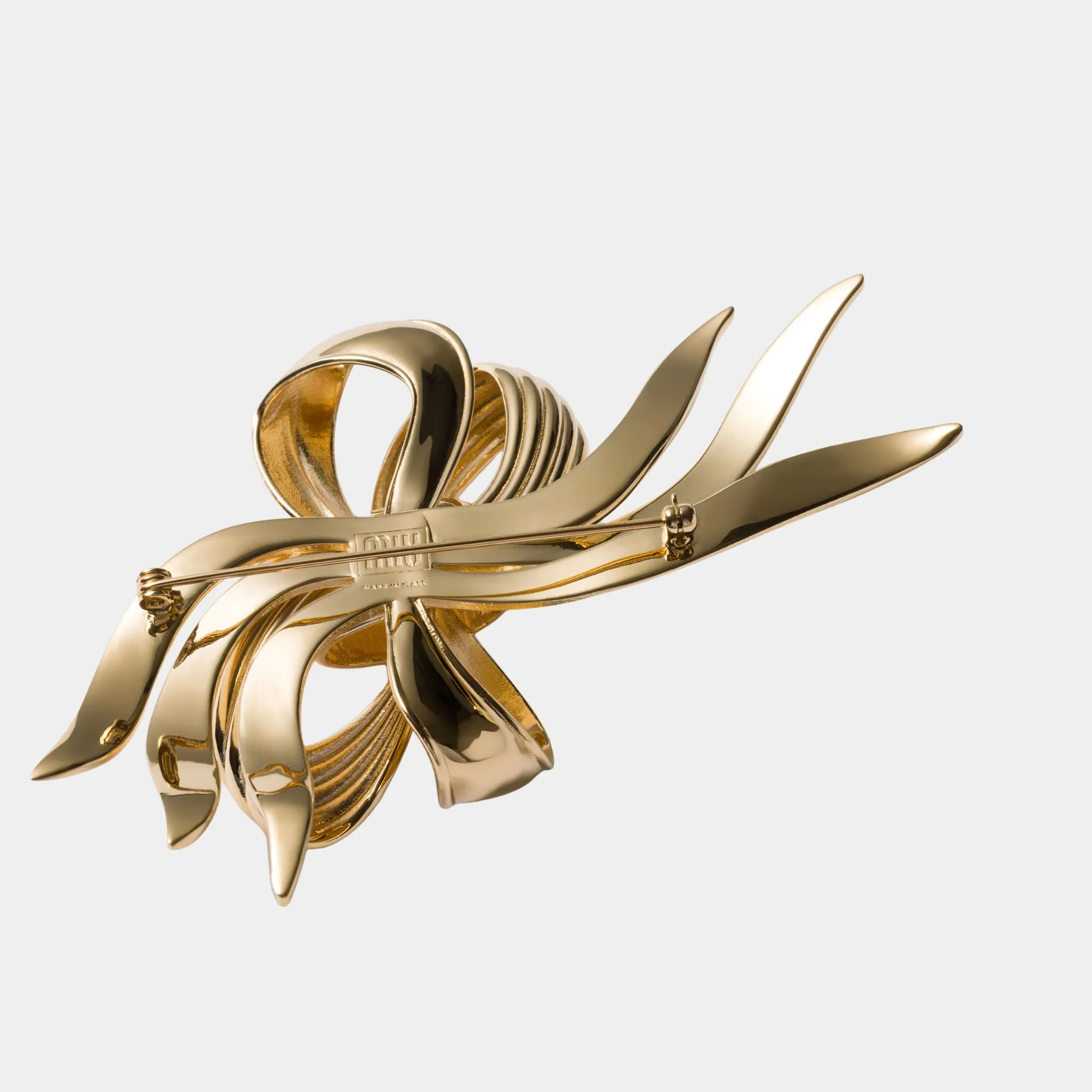 Metal Bow Brooch - Image 3