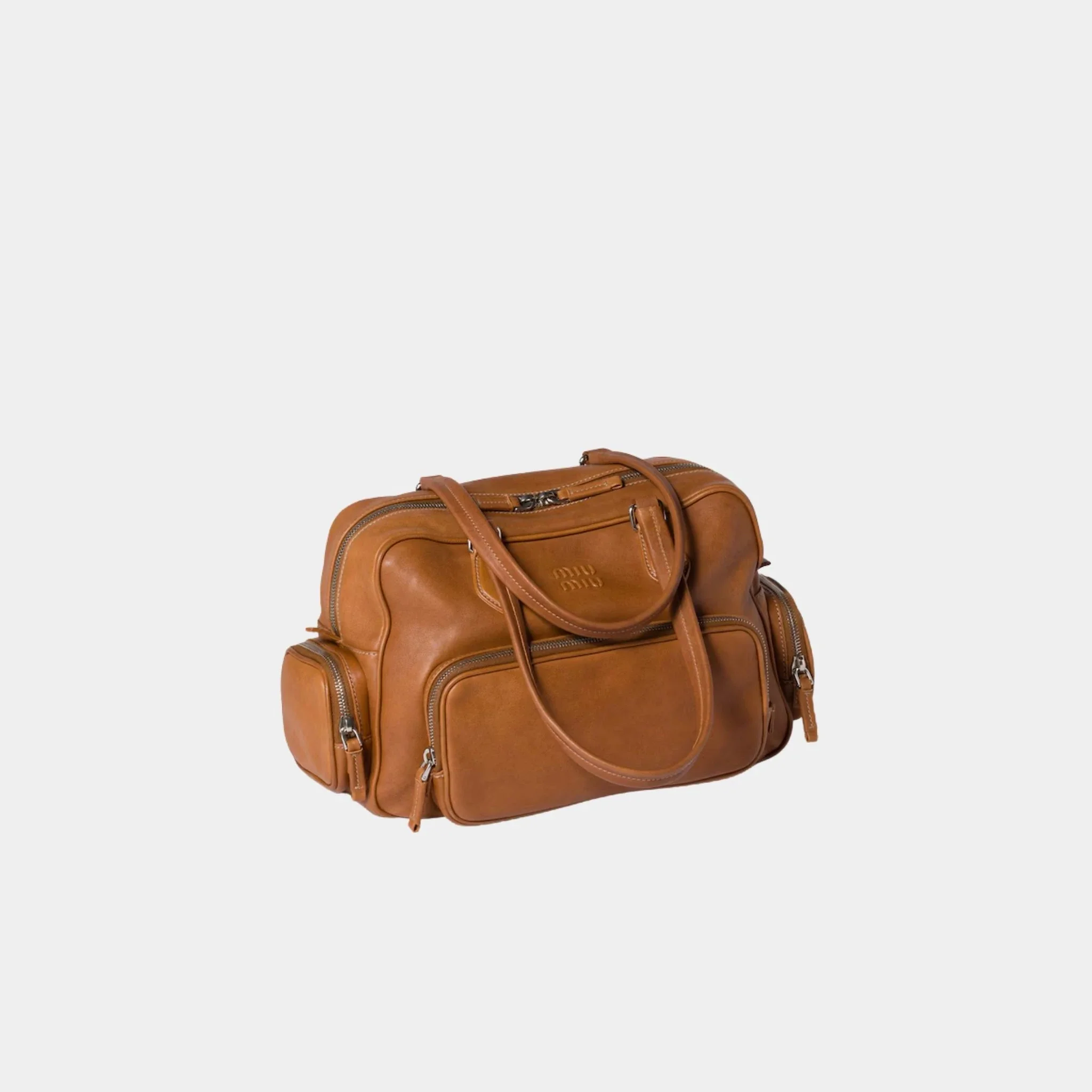 Multi Pocket Top Handle Bag in Nappa Leather - Image 2