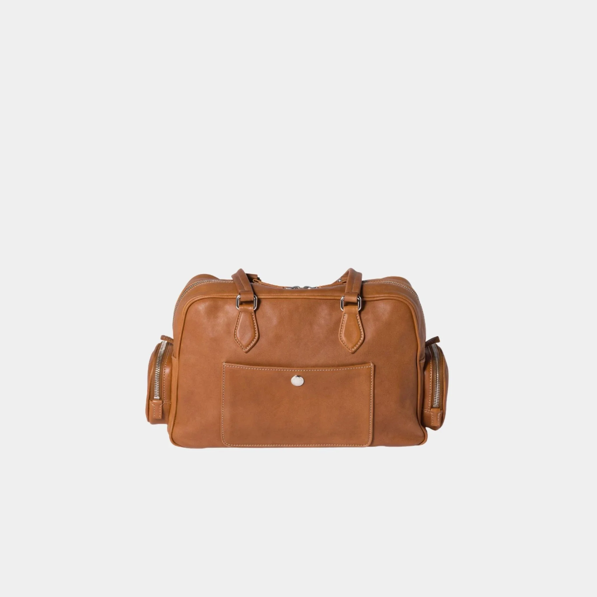 Multi Pocket Top Handle Bag in Nappa Leather - Image 3