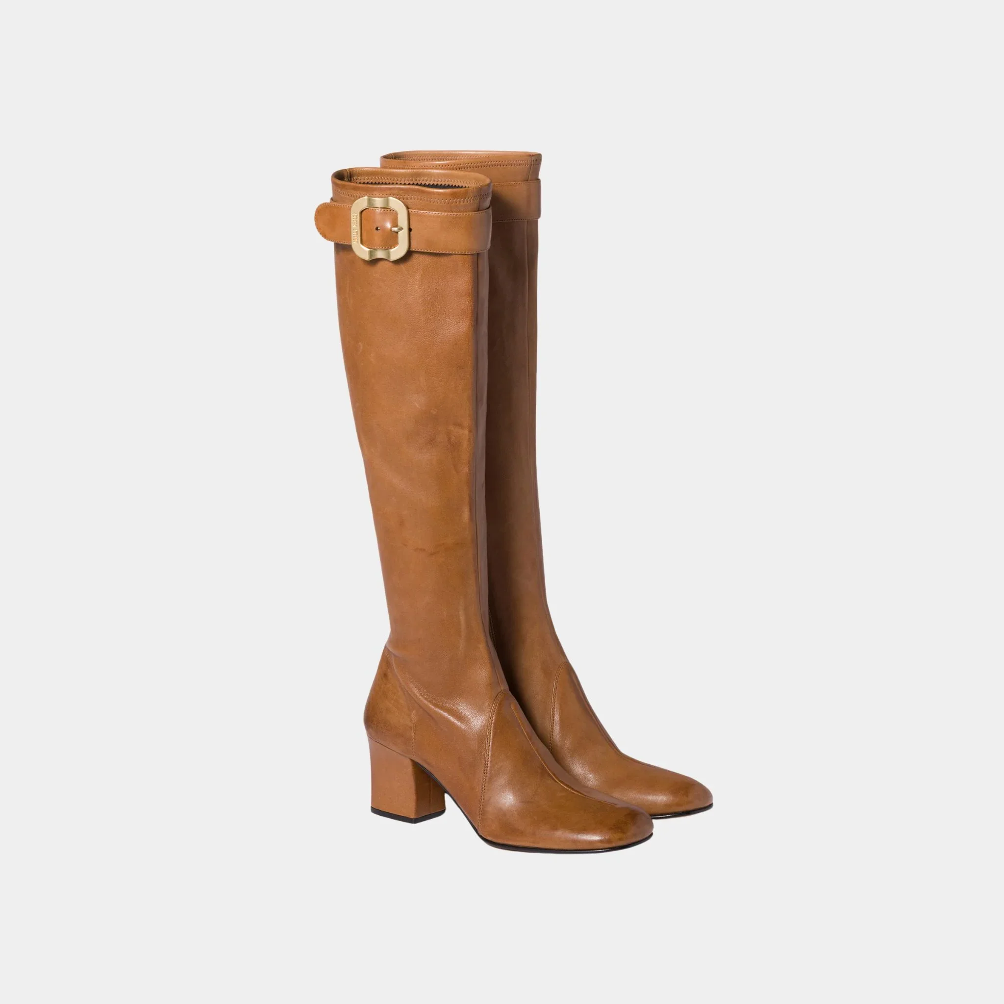 Nappa Leather Boots with Buckle - Image 7