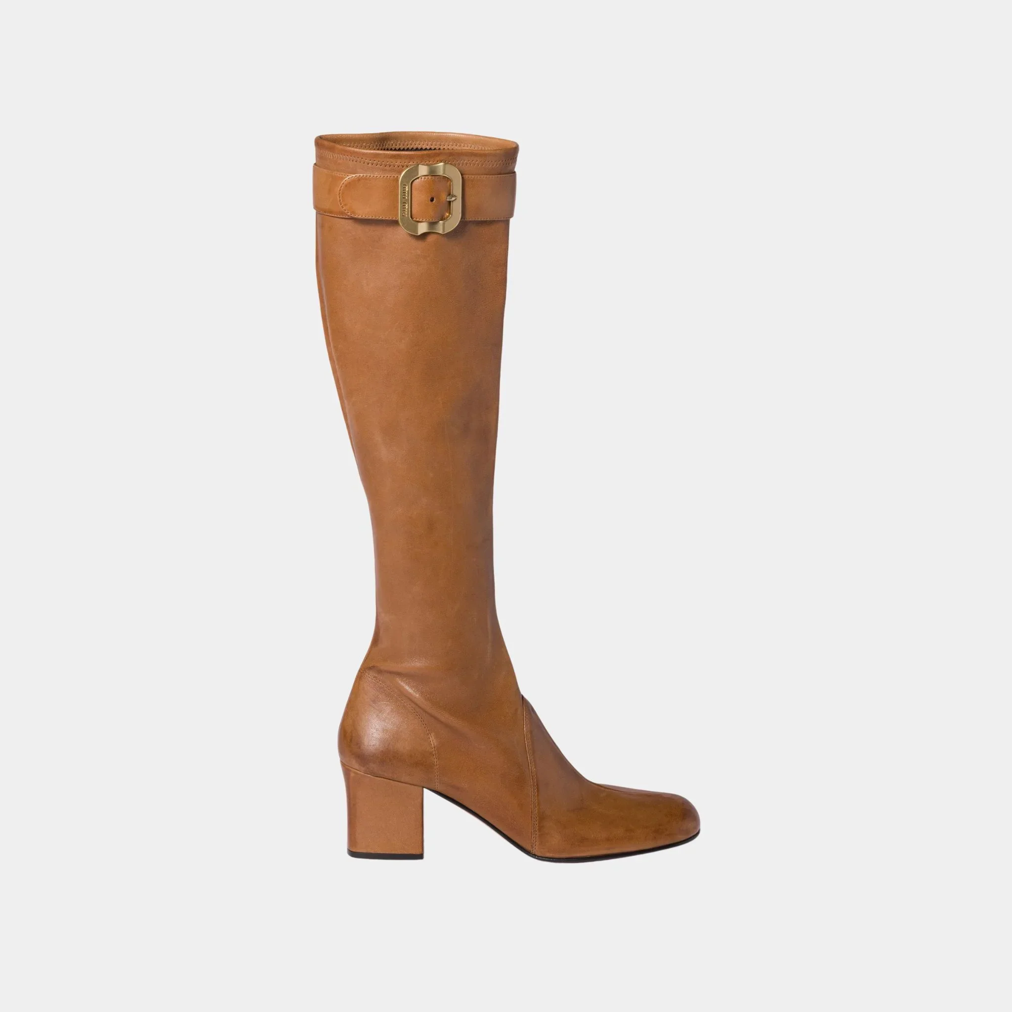 Nappa Leather Boots with Buckle - Image 8