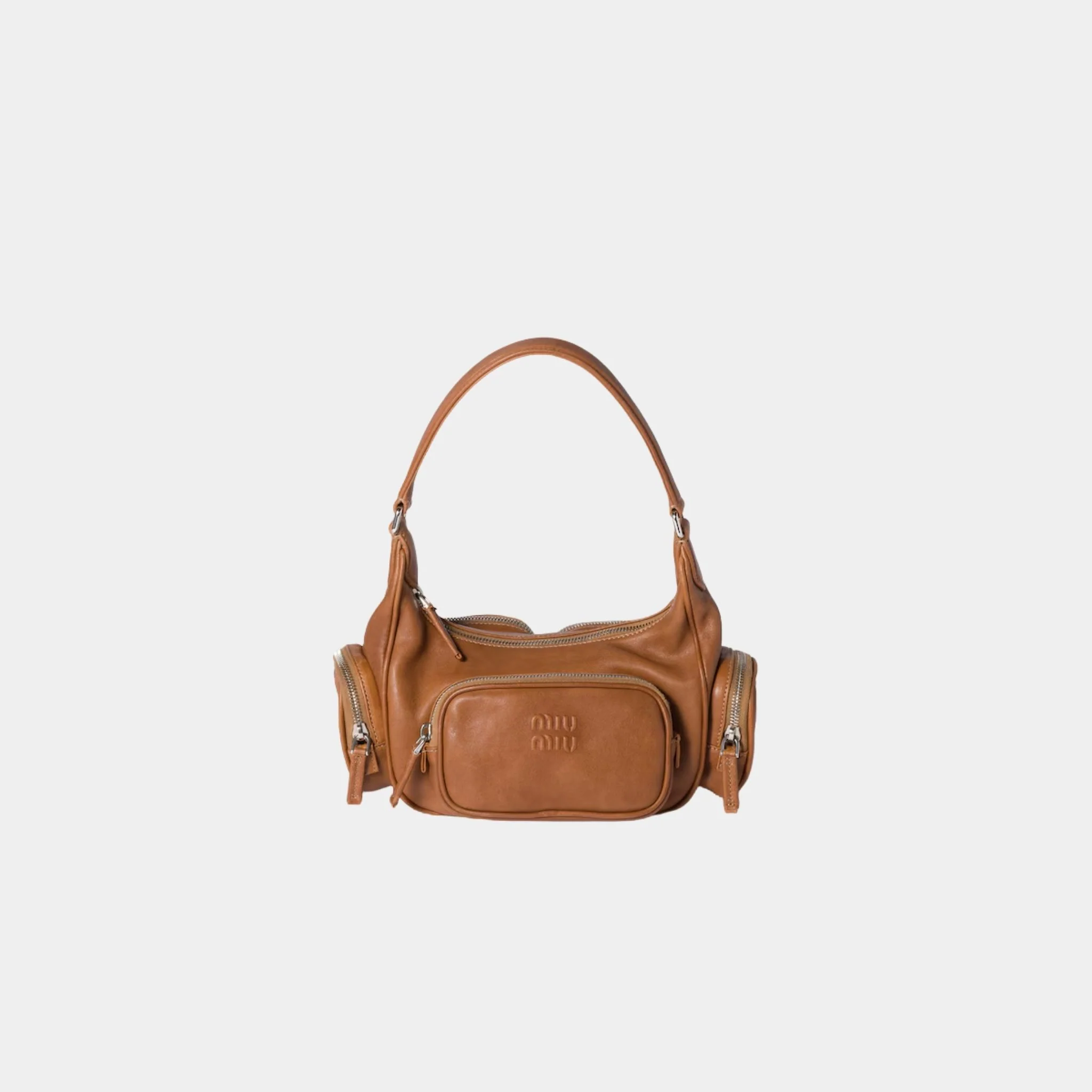 Pocket Nappa Leather Bag in Lambskin