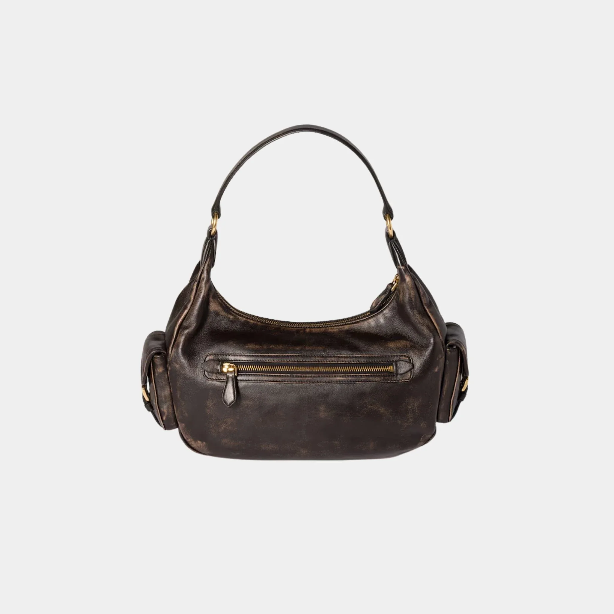 Pocket Soft Aged Nappa Leather Bag - Image 3