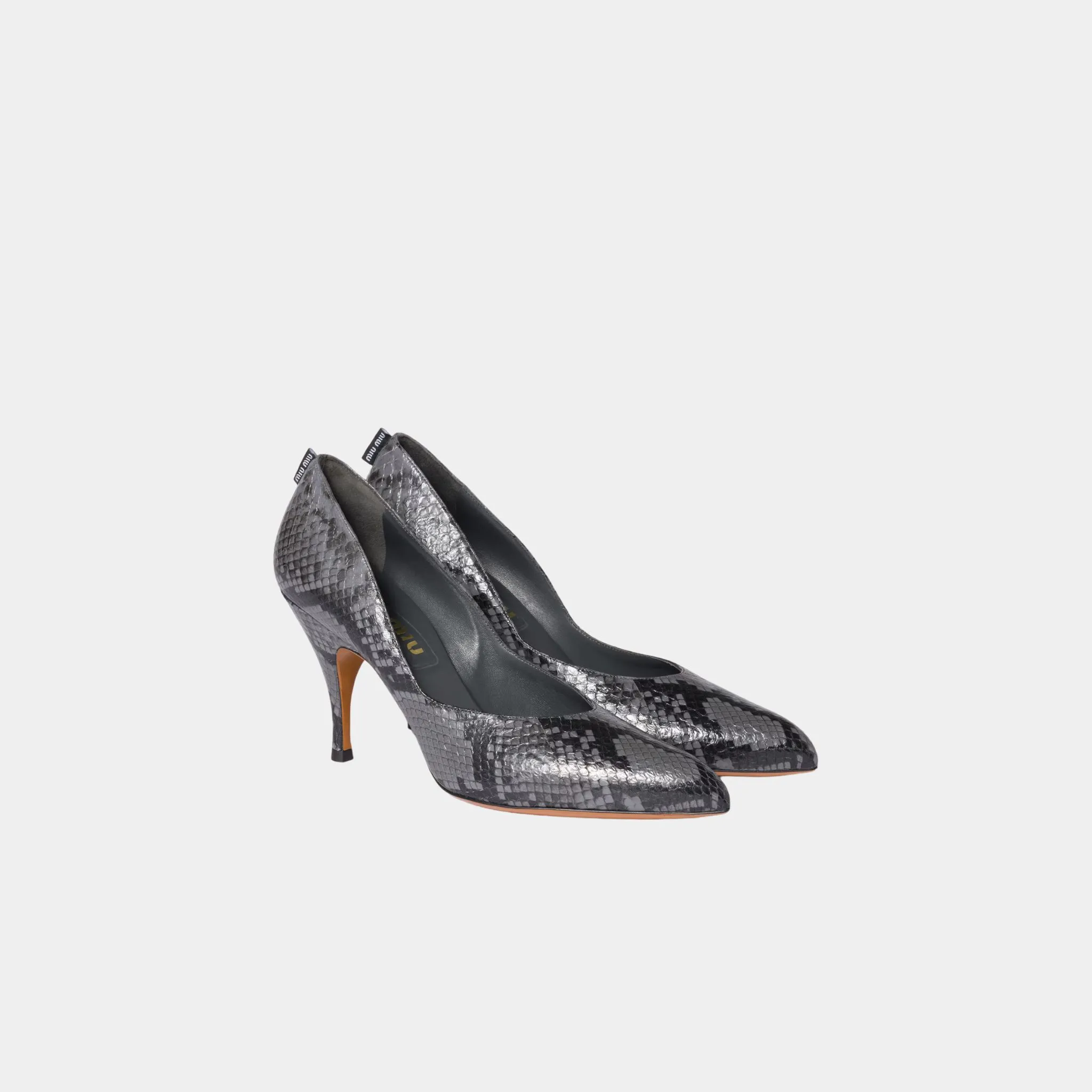 Python-print Ayers Leather Pumps - Image 4