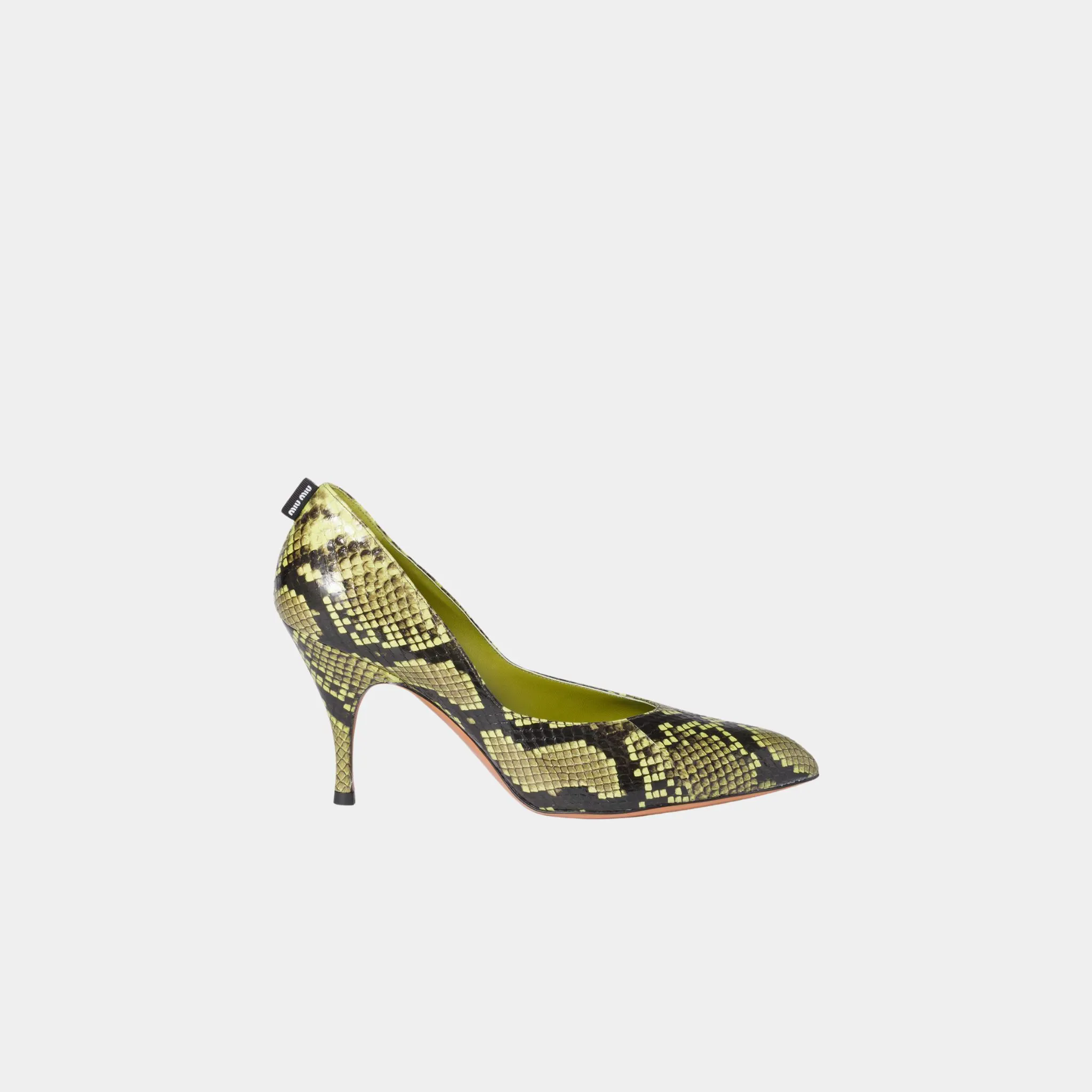 Python-print Ayers Leather Pumps - Image 8