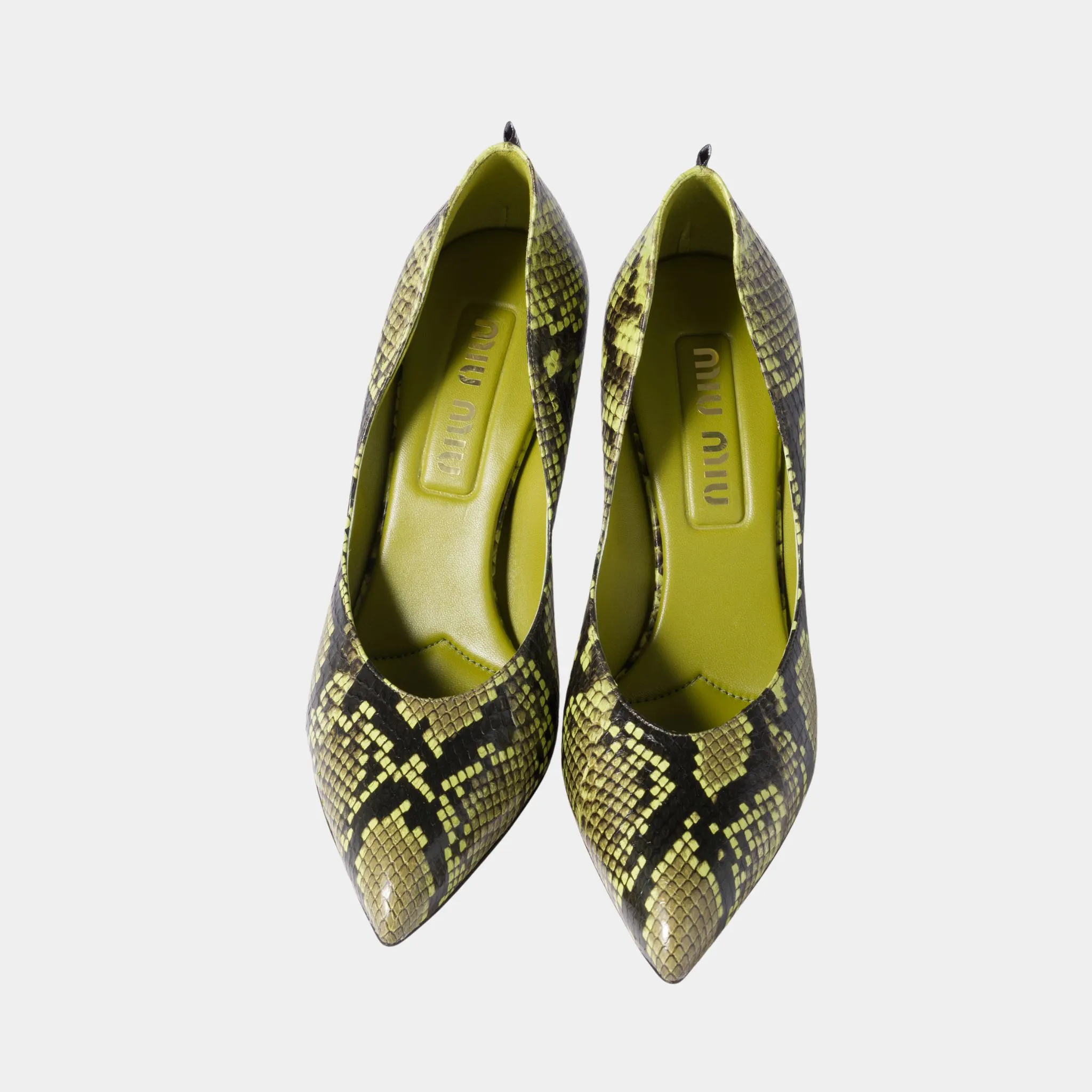 Python-print Ayers Leather Pumps - Image 9