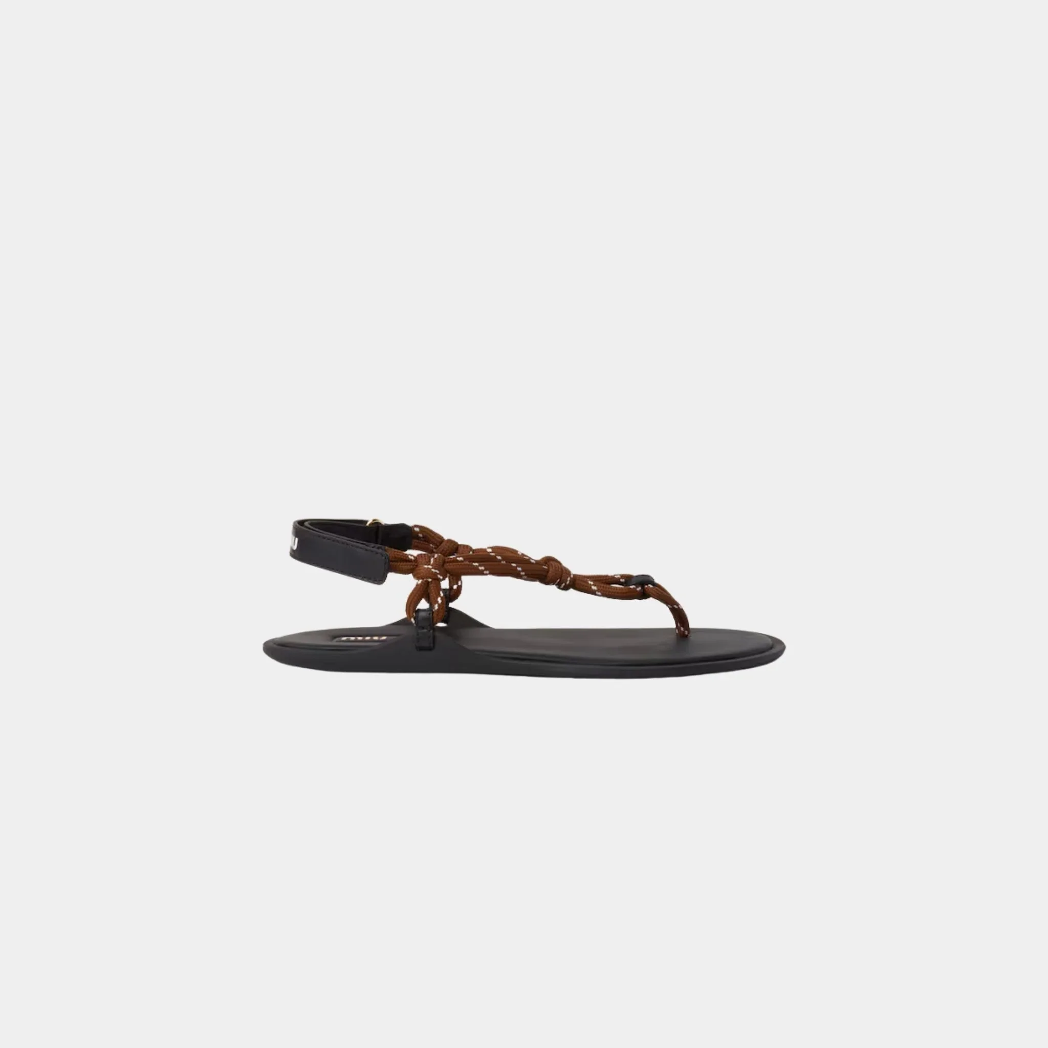 Riviere Cord and Leather Sandals - Image 2