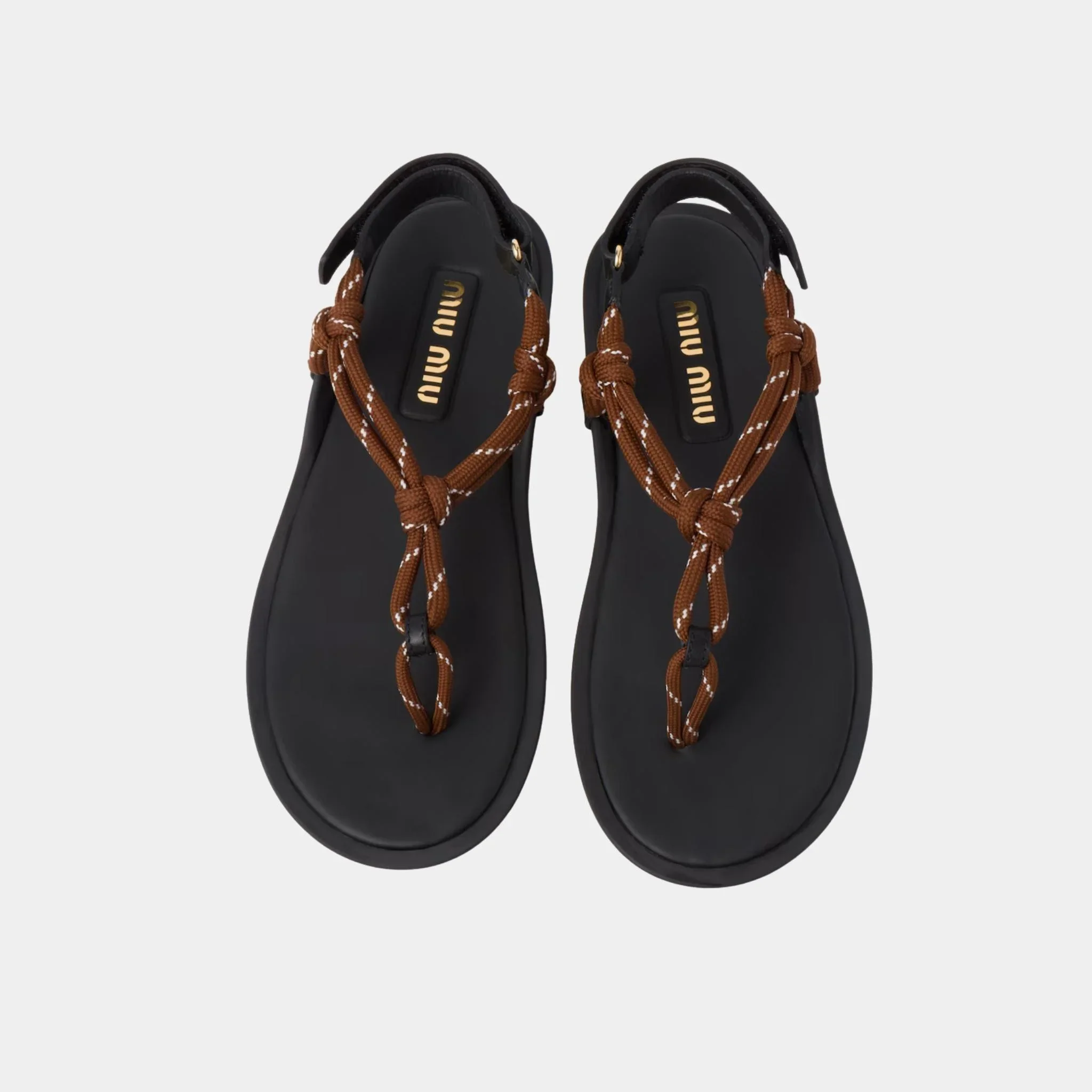 Riviere Cord and Leather Sandals - Image 3