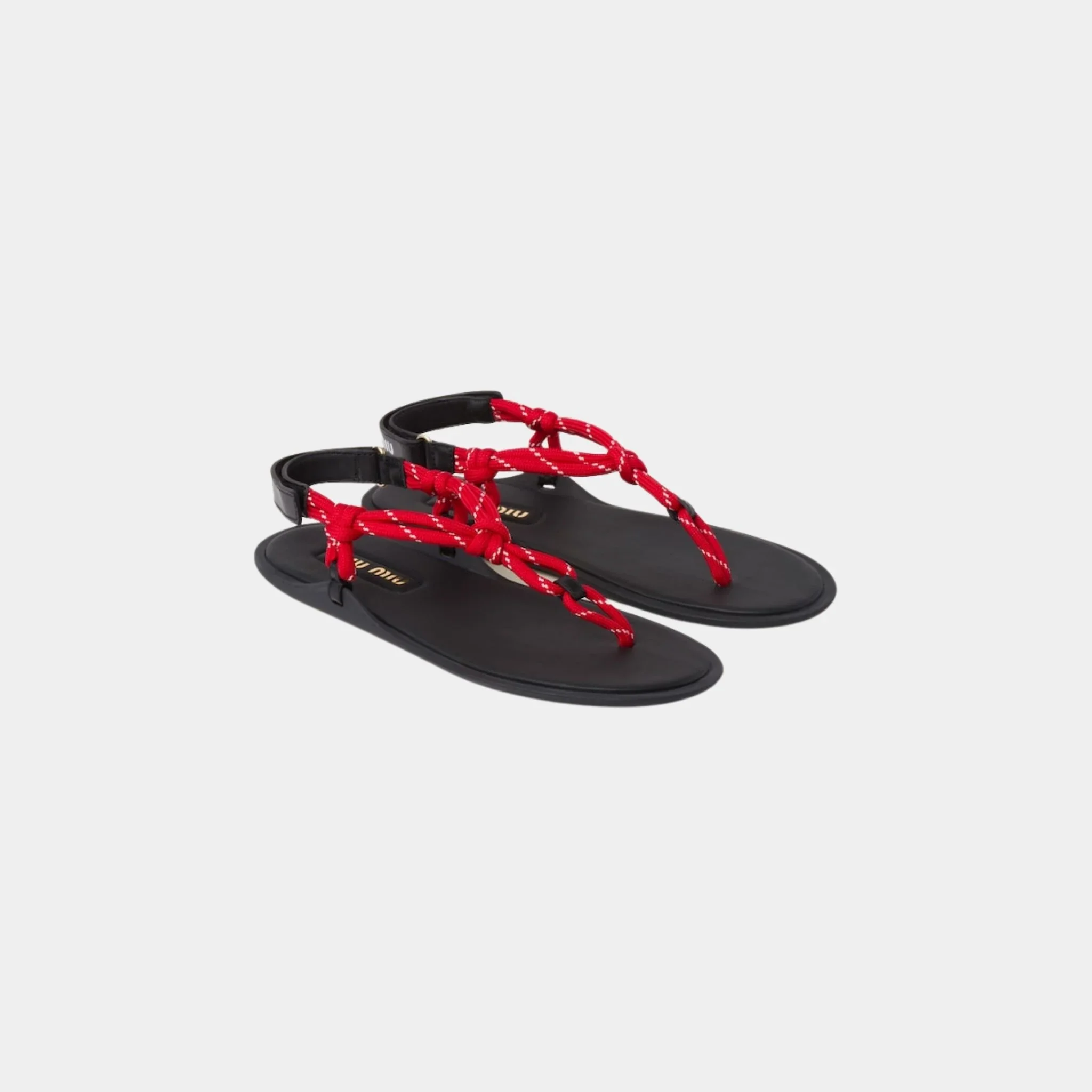 Riviere Cord and Leather Sandals - Image 4