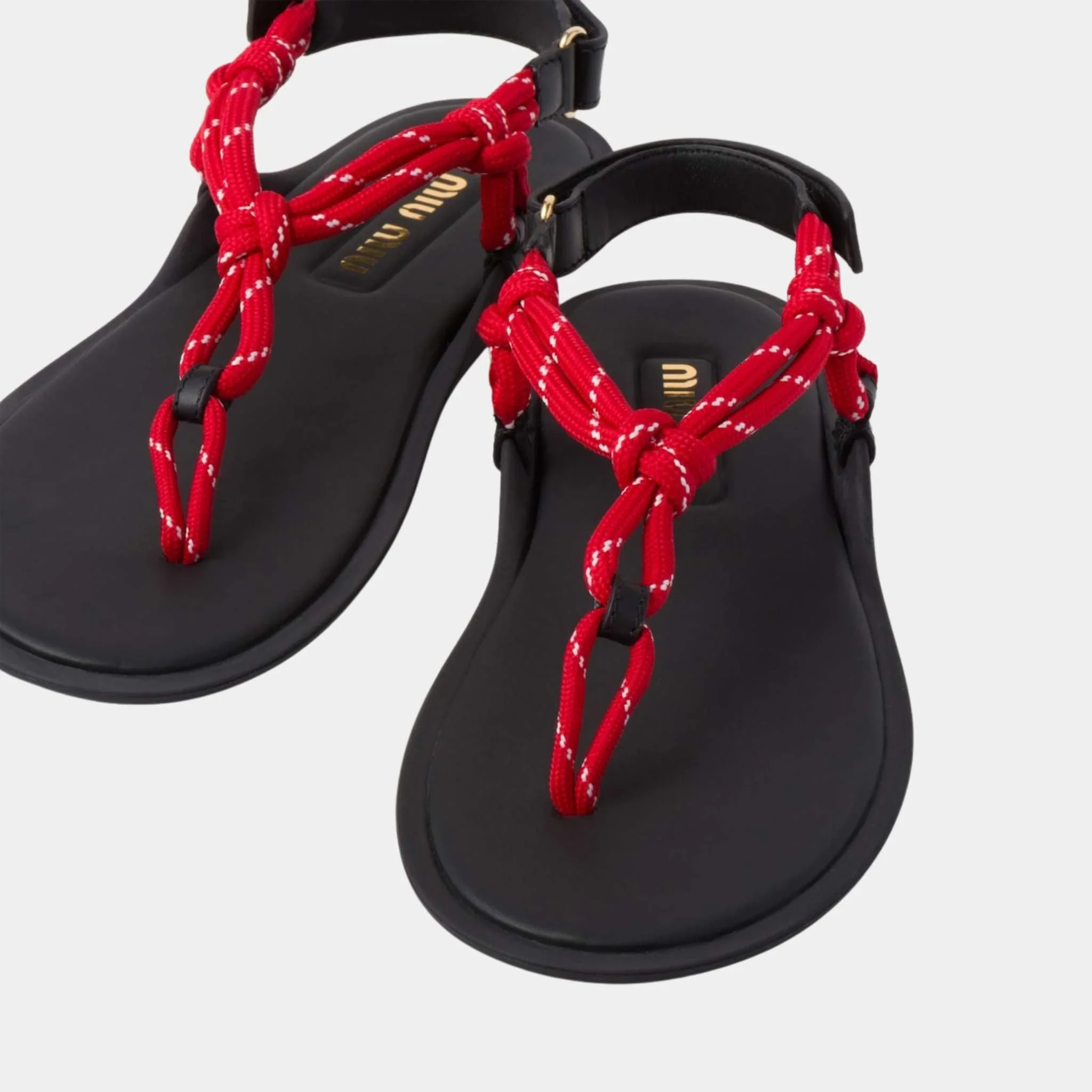 Riviere Cord and Leather Sandals - Image 6