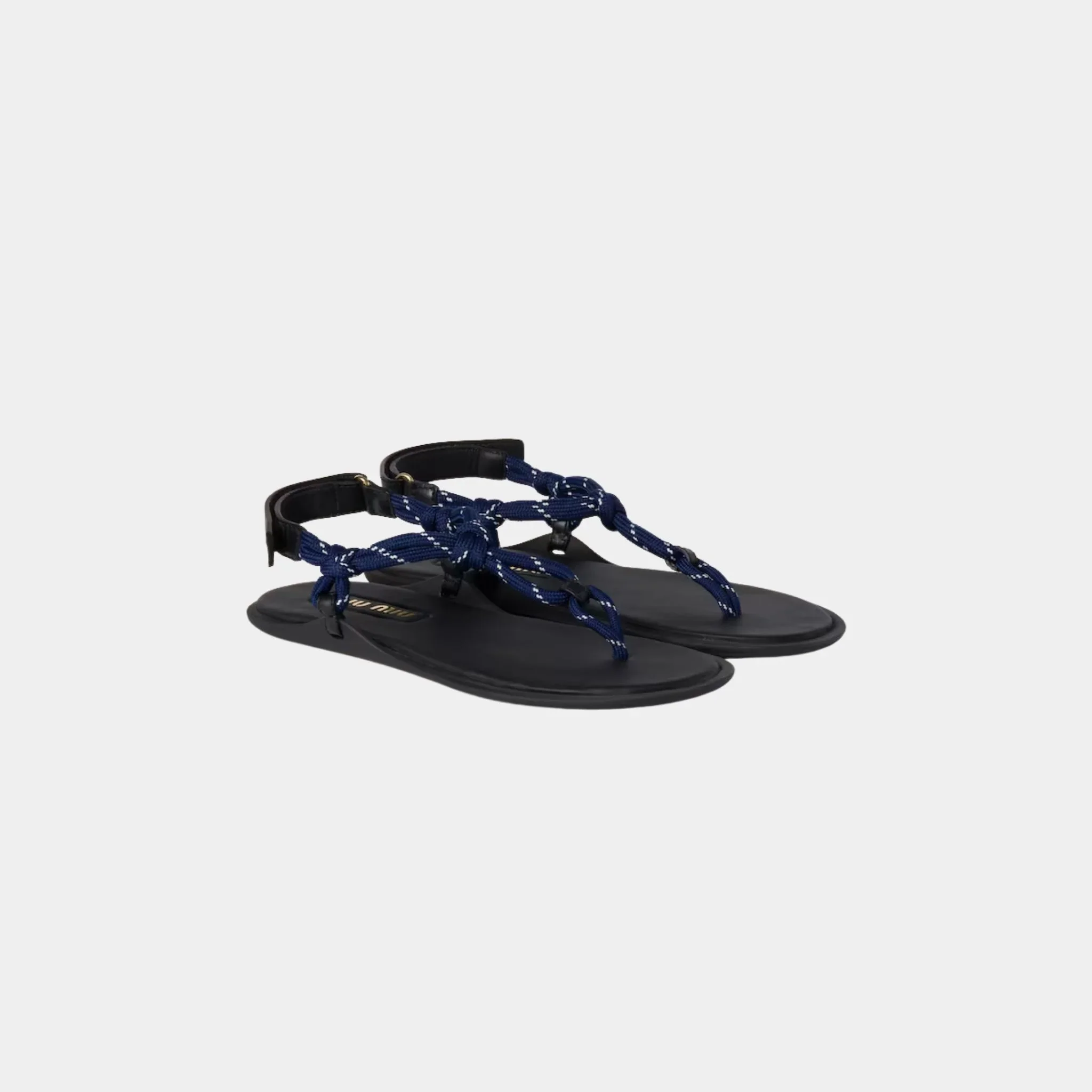 Riviere Cord and Leather Sandals - Image 7