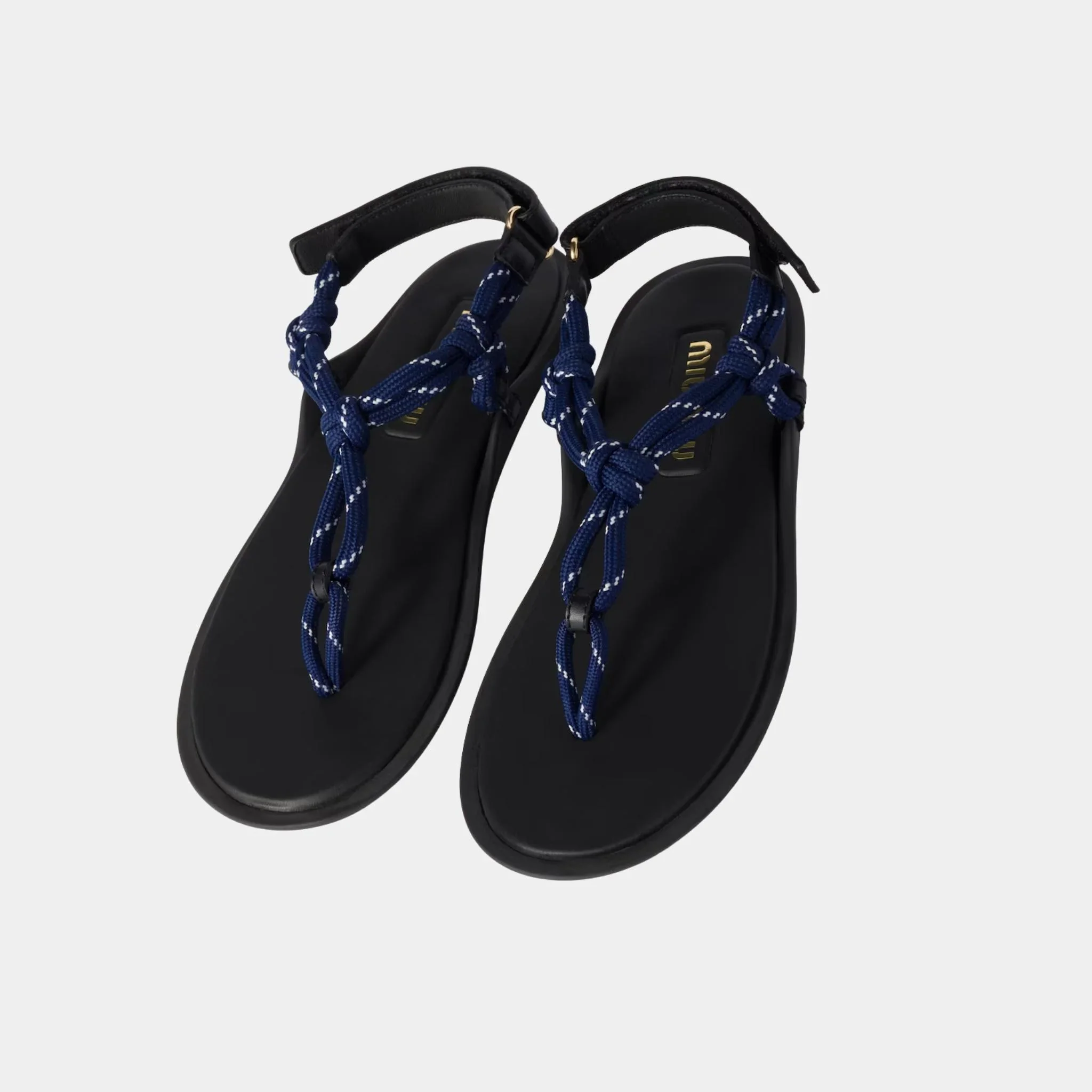 Riviere Cord and Leather Sandals - Image 9