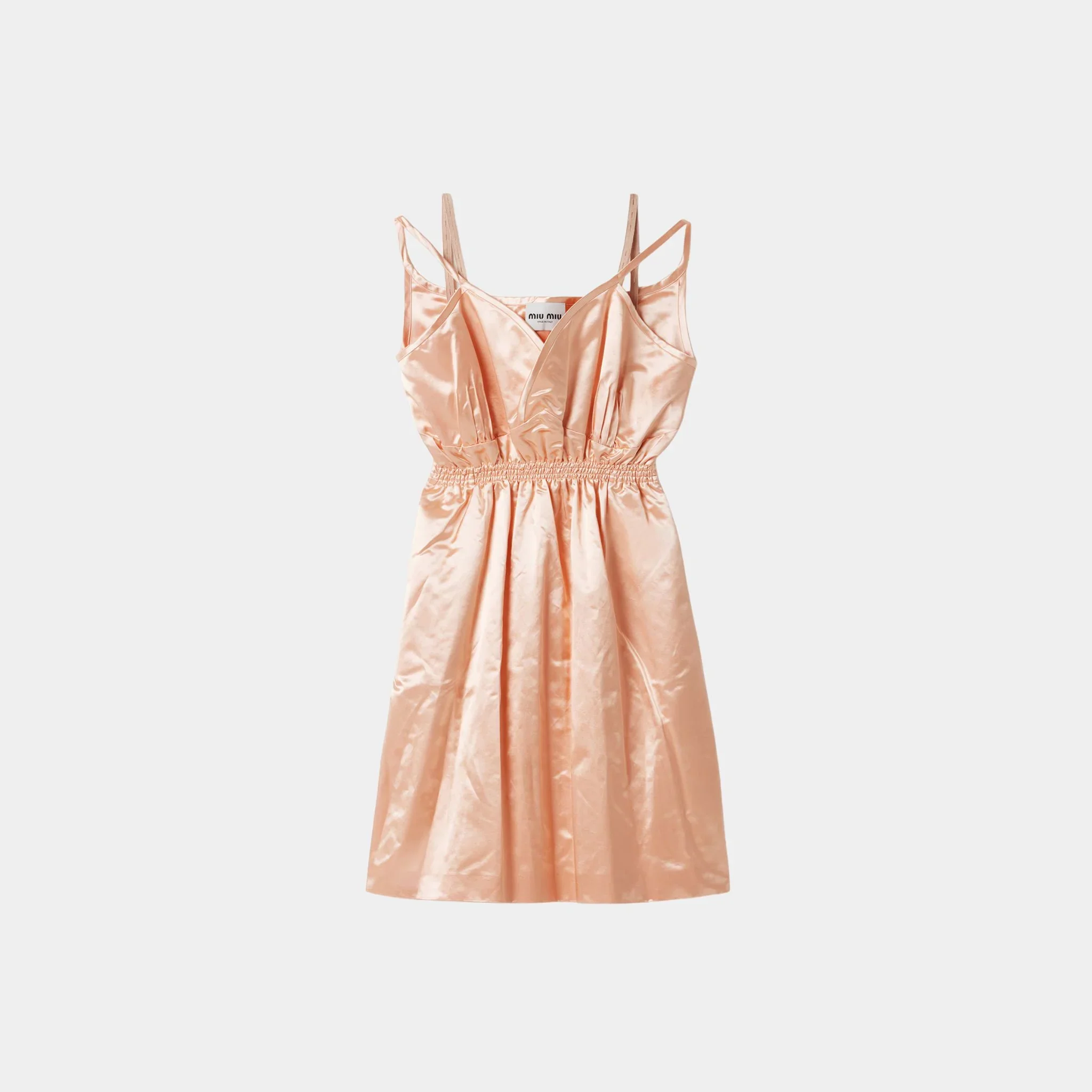 Satin Sleeveless Flared Dress