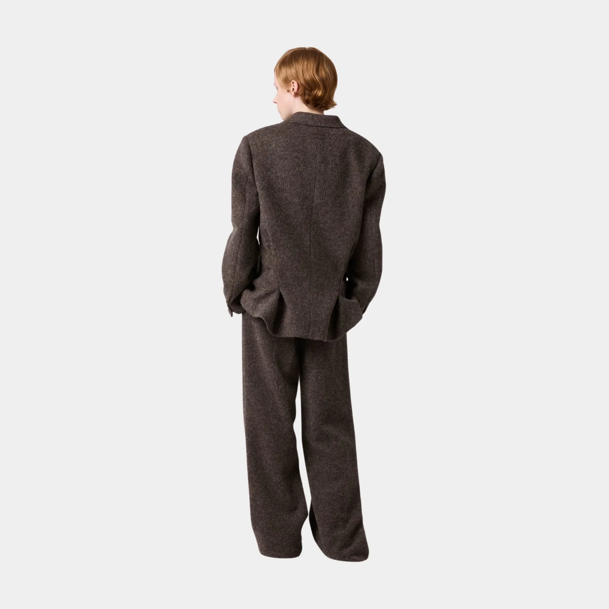 Single-breasted Light Shetland Wool Jacket - Image 2