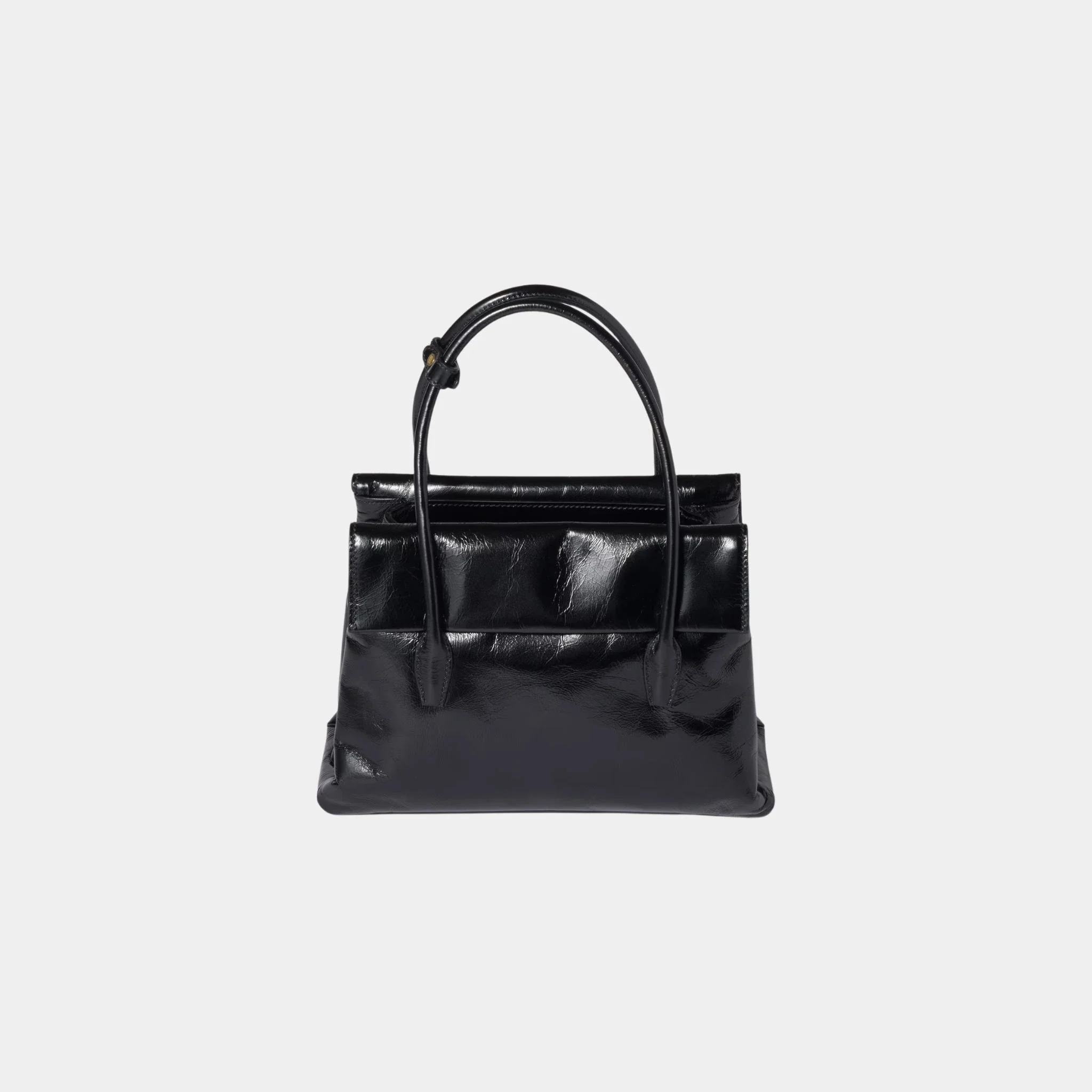 Solitaire Shiny Leather Bag - Image 3