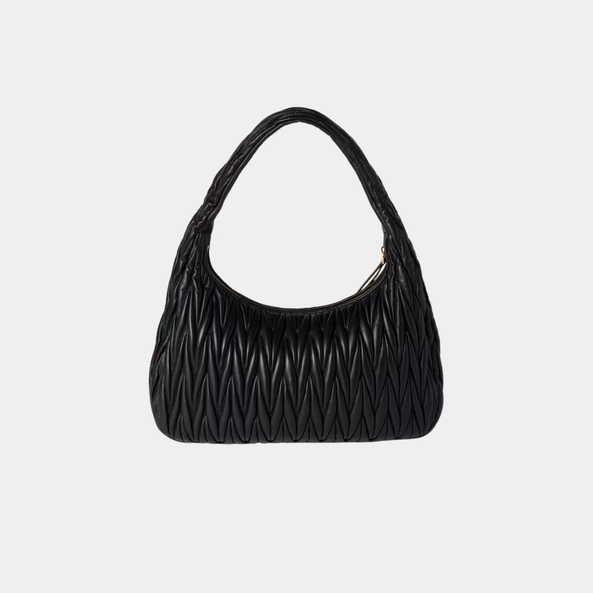 Wander Matelassé Nappa Leather Hobo Medium Bag - Image 3