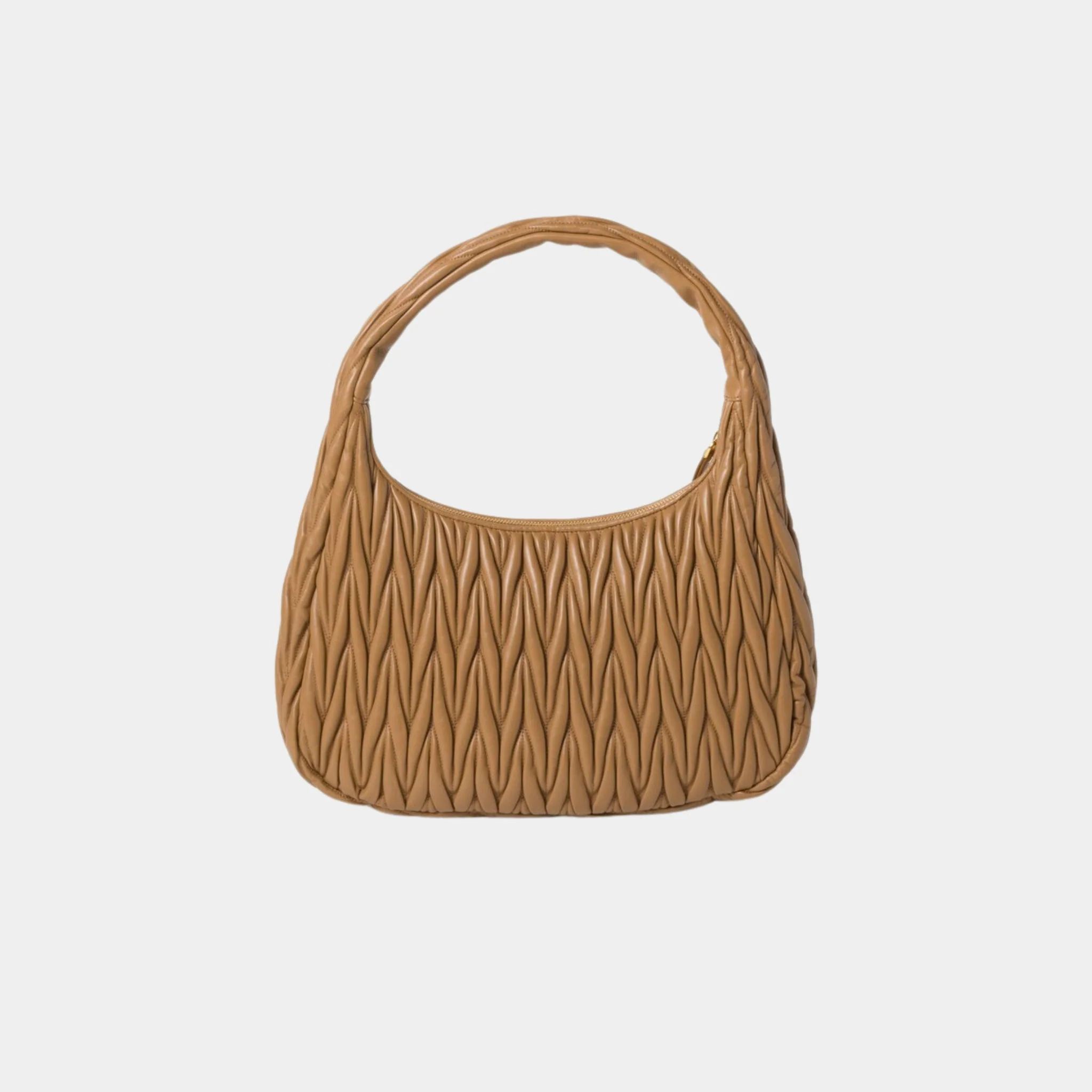 Wander Matelassé Nappa Leather Hobo Medium Bag - Image 6