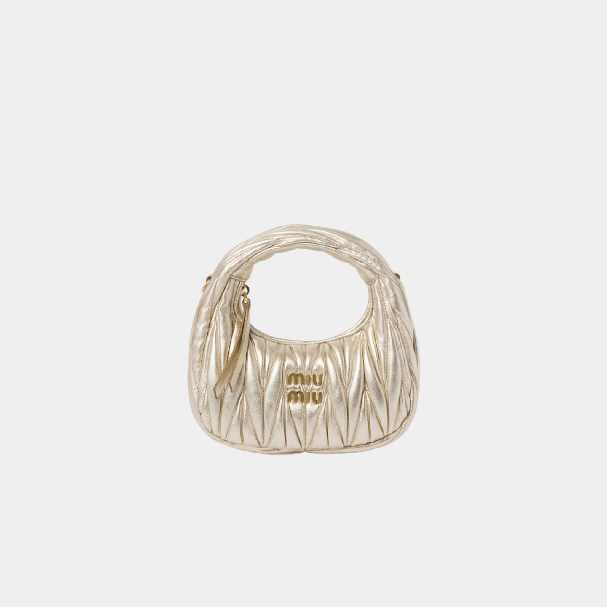 Wander Matelasse Nappa Leather Hobo Mini Bag