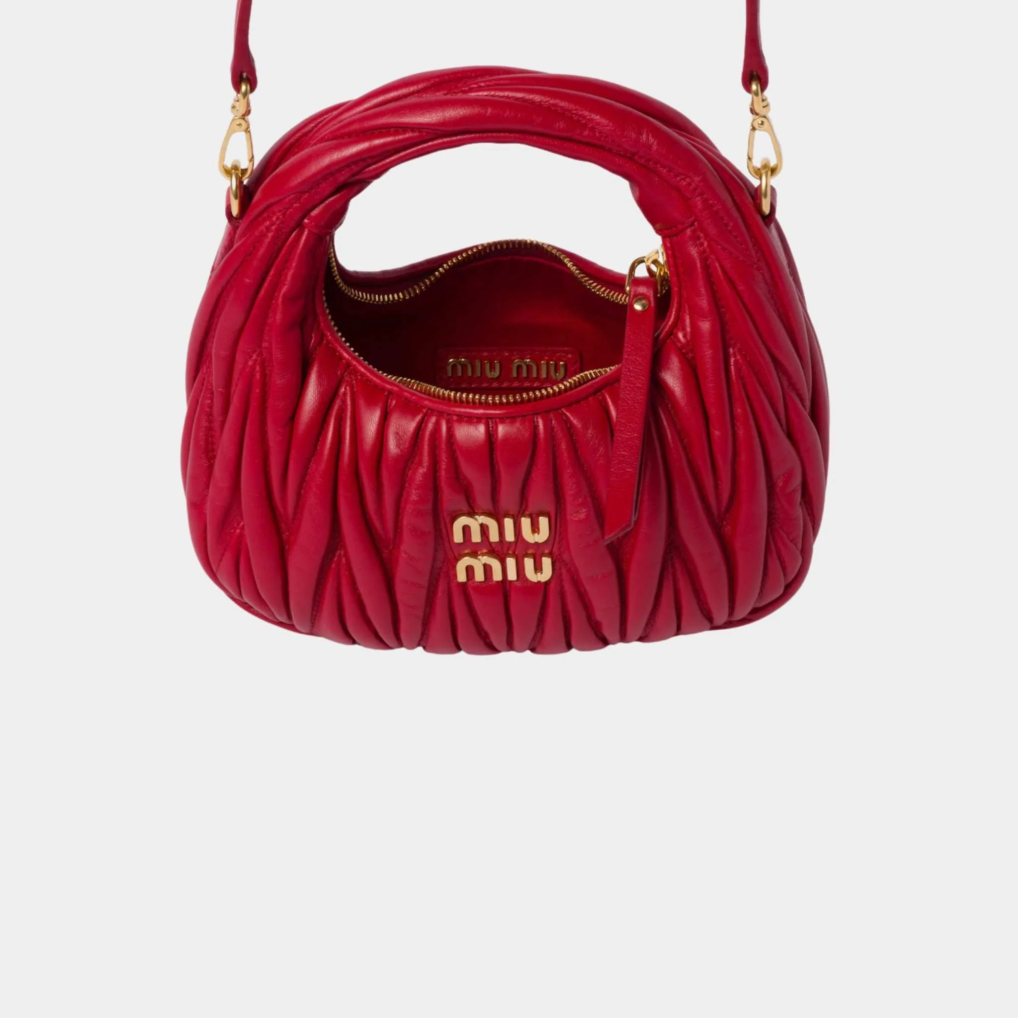 Wander Matelasse Nappa Leather Hobo Mini Bag - Image 15