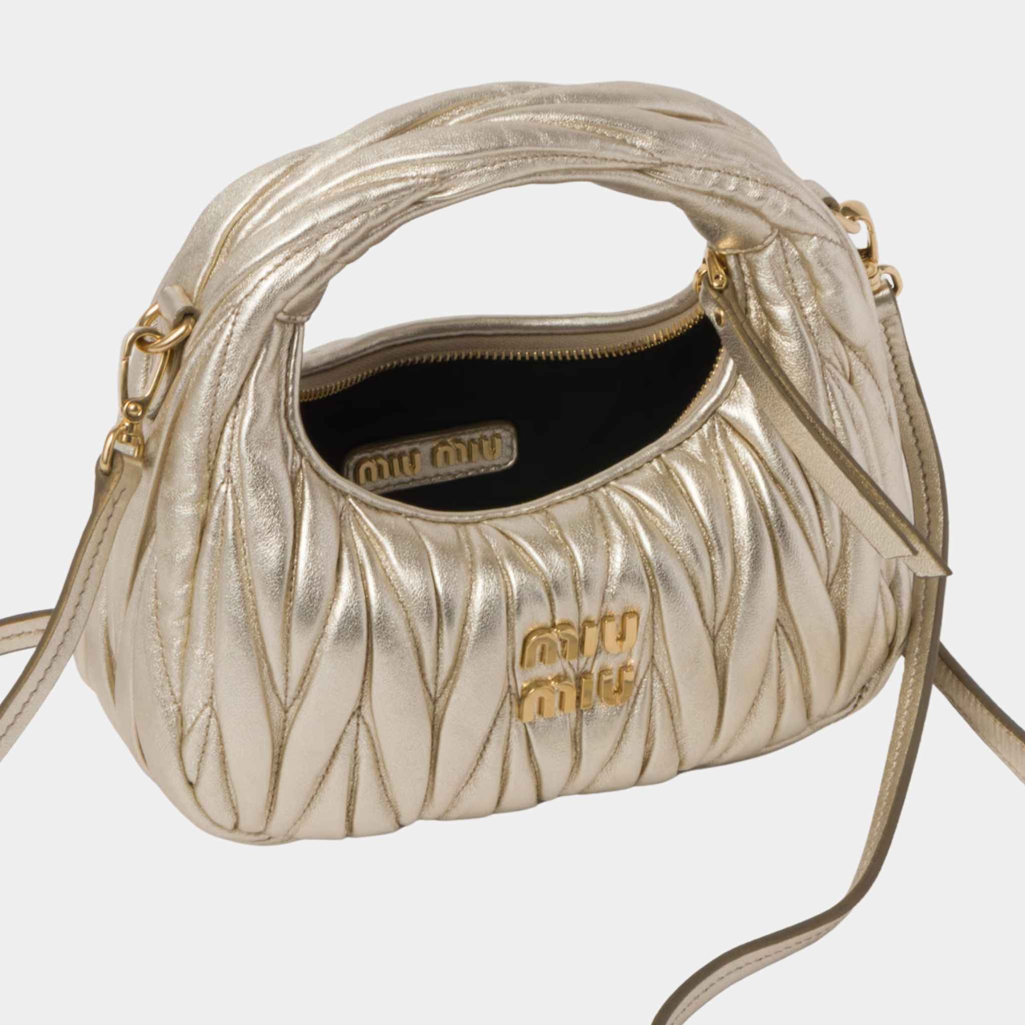 Wander Matelasse Nappa Leather Hobo Mini Bag - Image 3