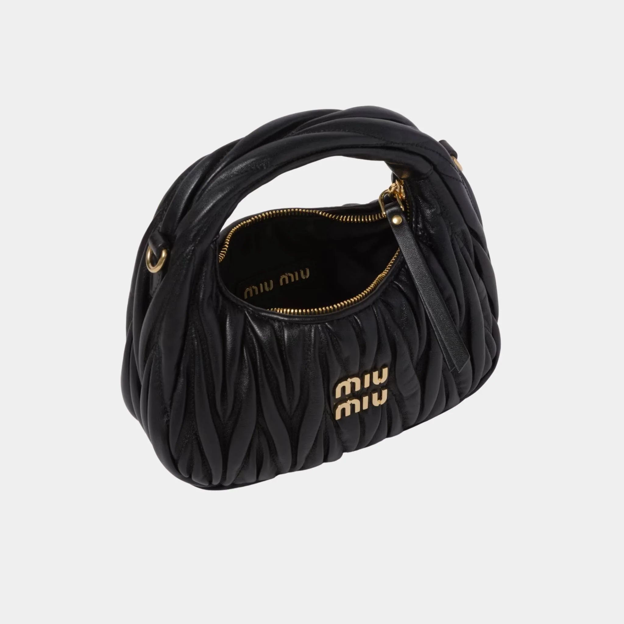 Wander Matelasse Nappa Leather Hobo Mini Bag - Image 9